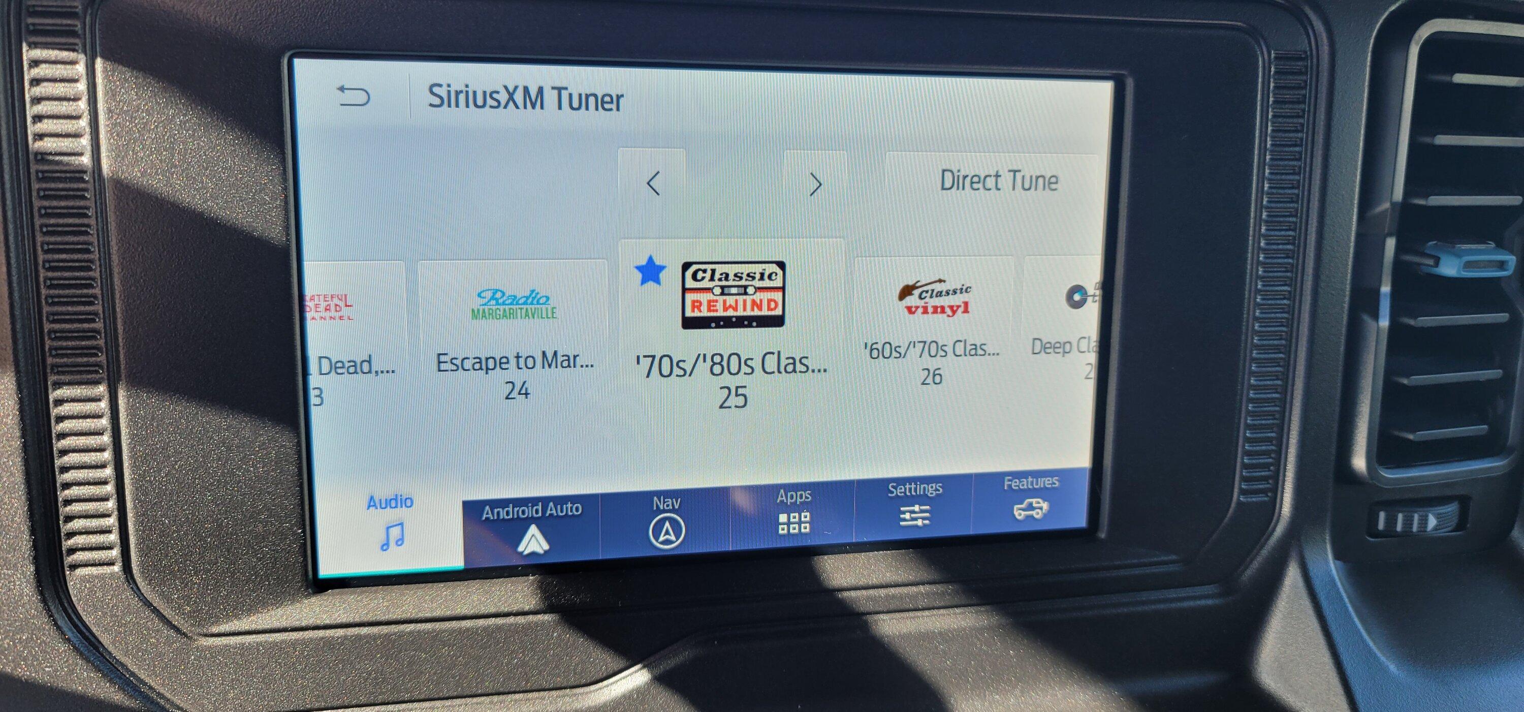 Ford Bronco SiriusXM Channel Auto Selecting When Browsing Channels Bronco Tuner