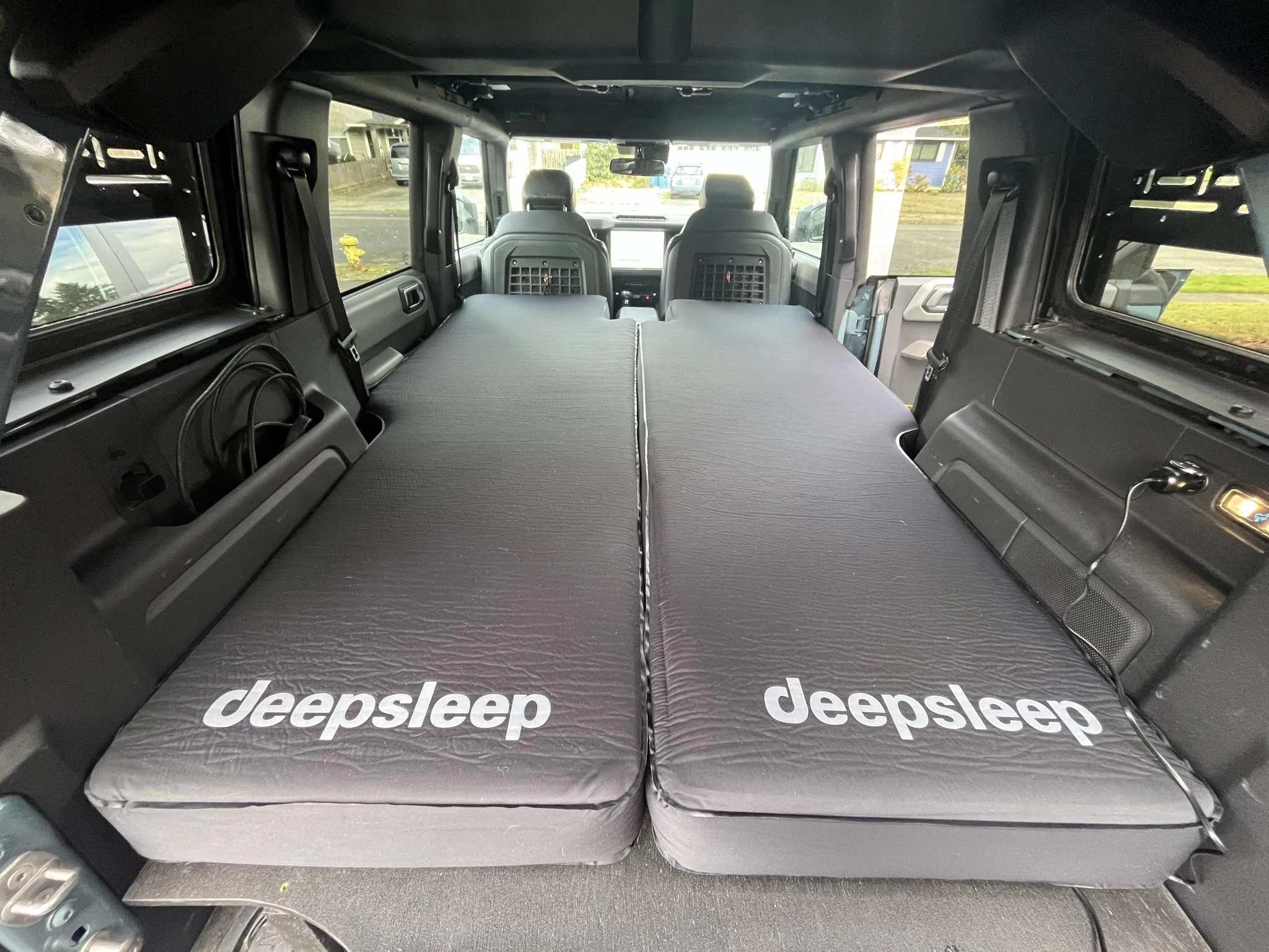 Ford Bronco Sleeping Platform in 4 Door build IMG_3305