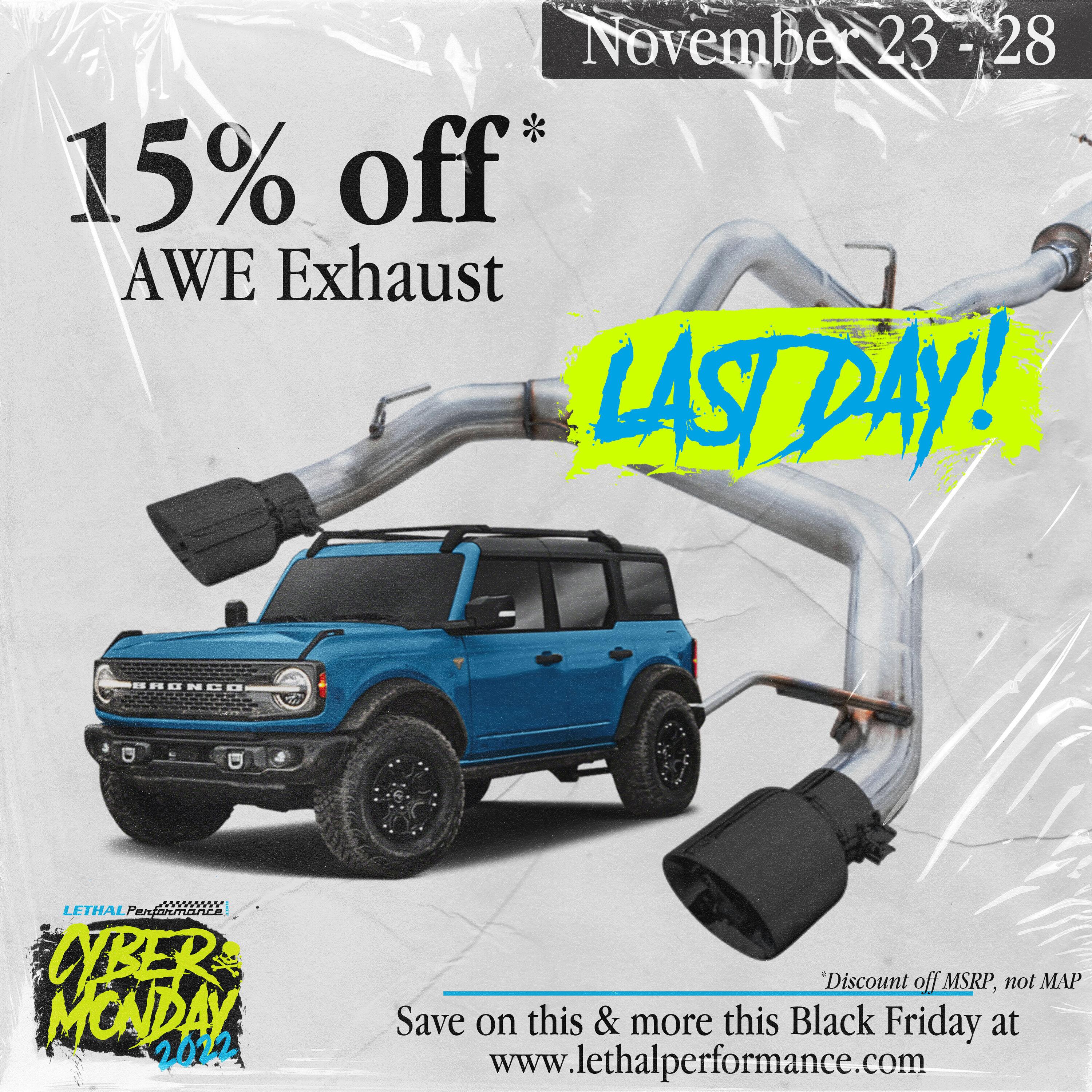 HOURS LEFT for some EXHAUST for Lethal Performance Cyber Monday SALES ...