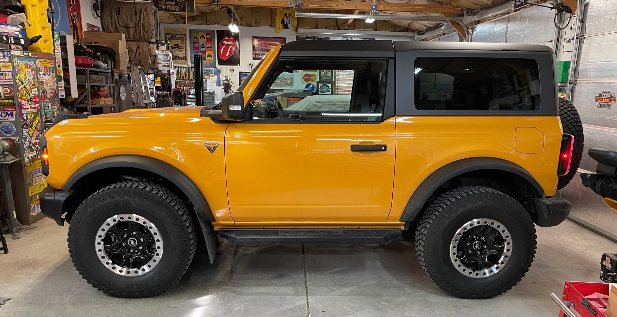 Ford Bronco New Ford Beadlock Rims - installed pics Bronco BL2