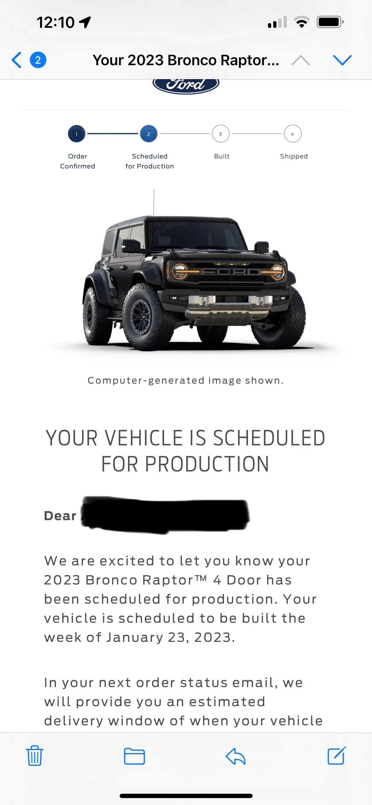 Ford Bronco ⏳ Bronco Raptor now being scheduled for production & VIN assigned raptor1