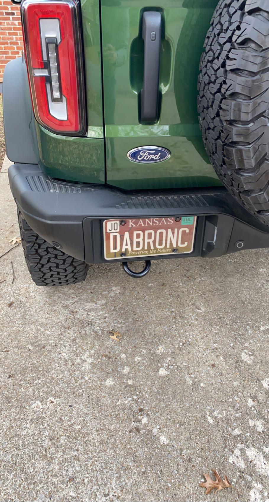 Ford Bronco Custom vanity license plate for Bronco? EB982520-9DCA-424C-ABCE-C0587CEB8B75