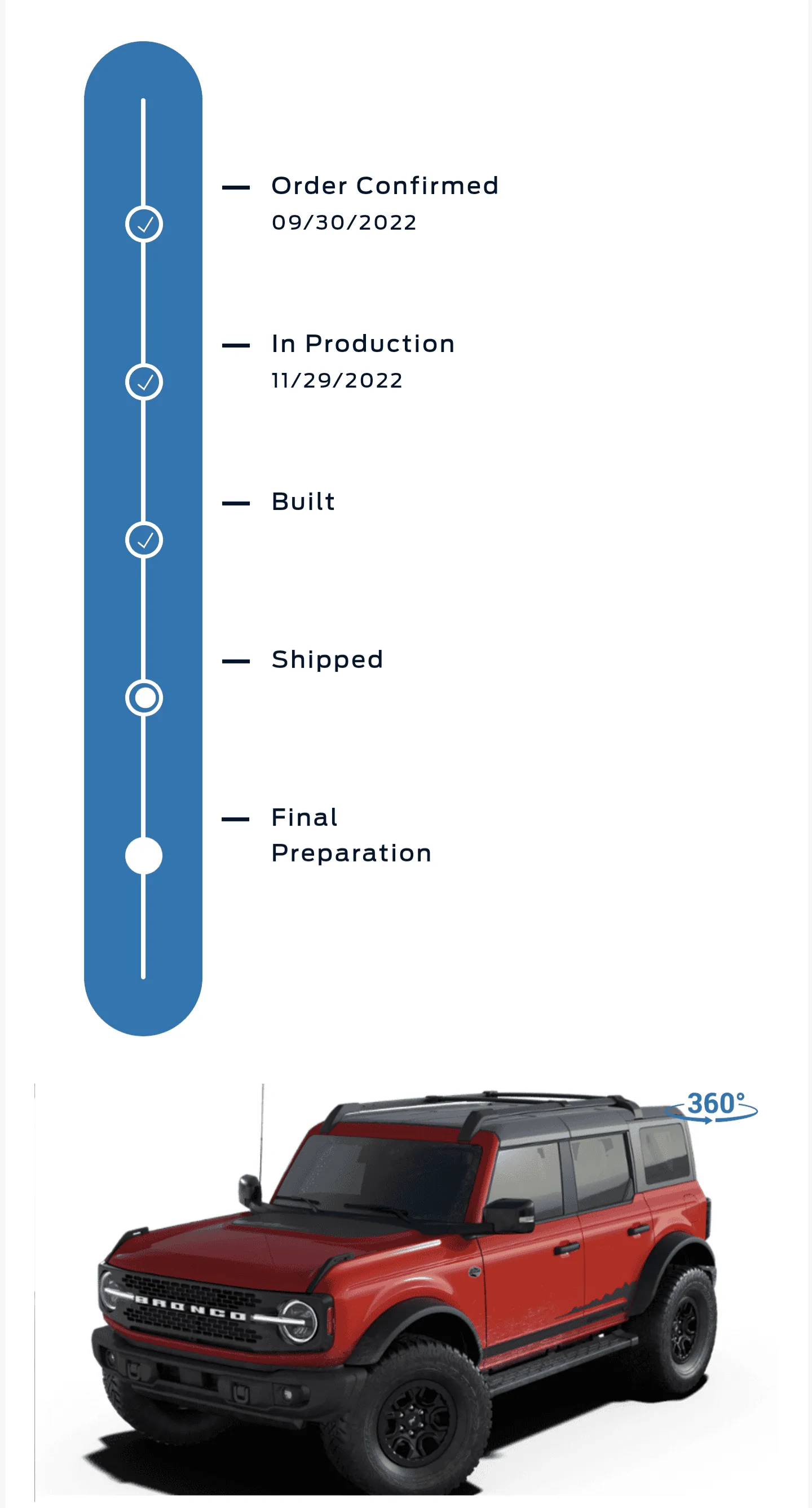 Ford Bronco 11/28/2022 Build Week Screenshot_20221203-123939