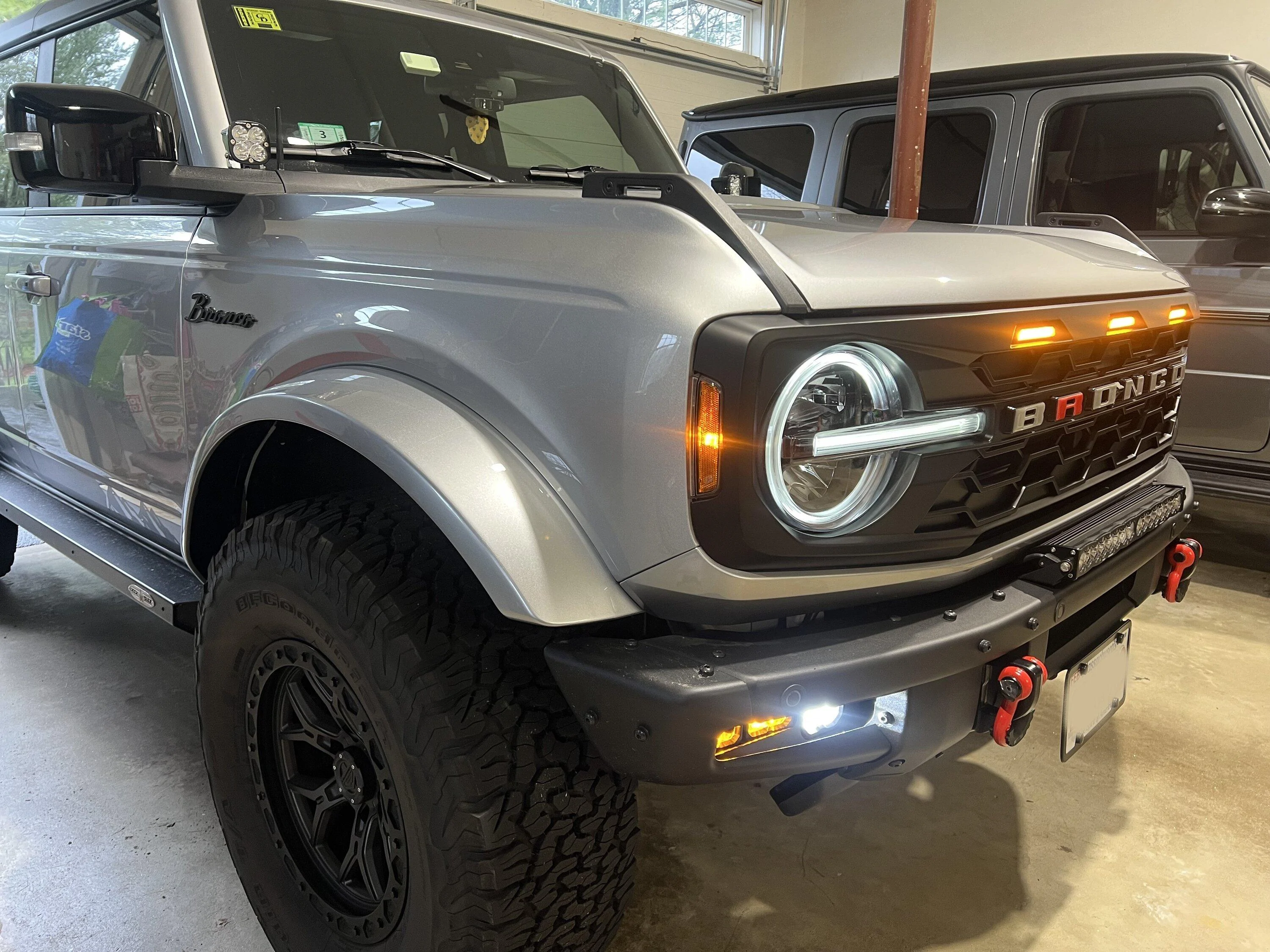 Ford Bronco IAG Para-Hex Style Front Grill - installed pics grill2