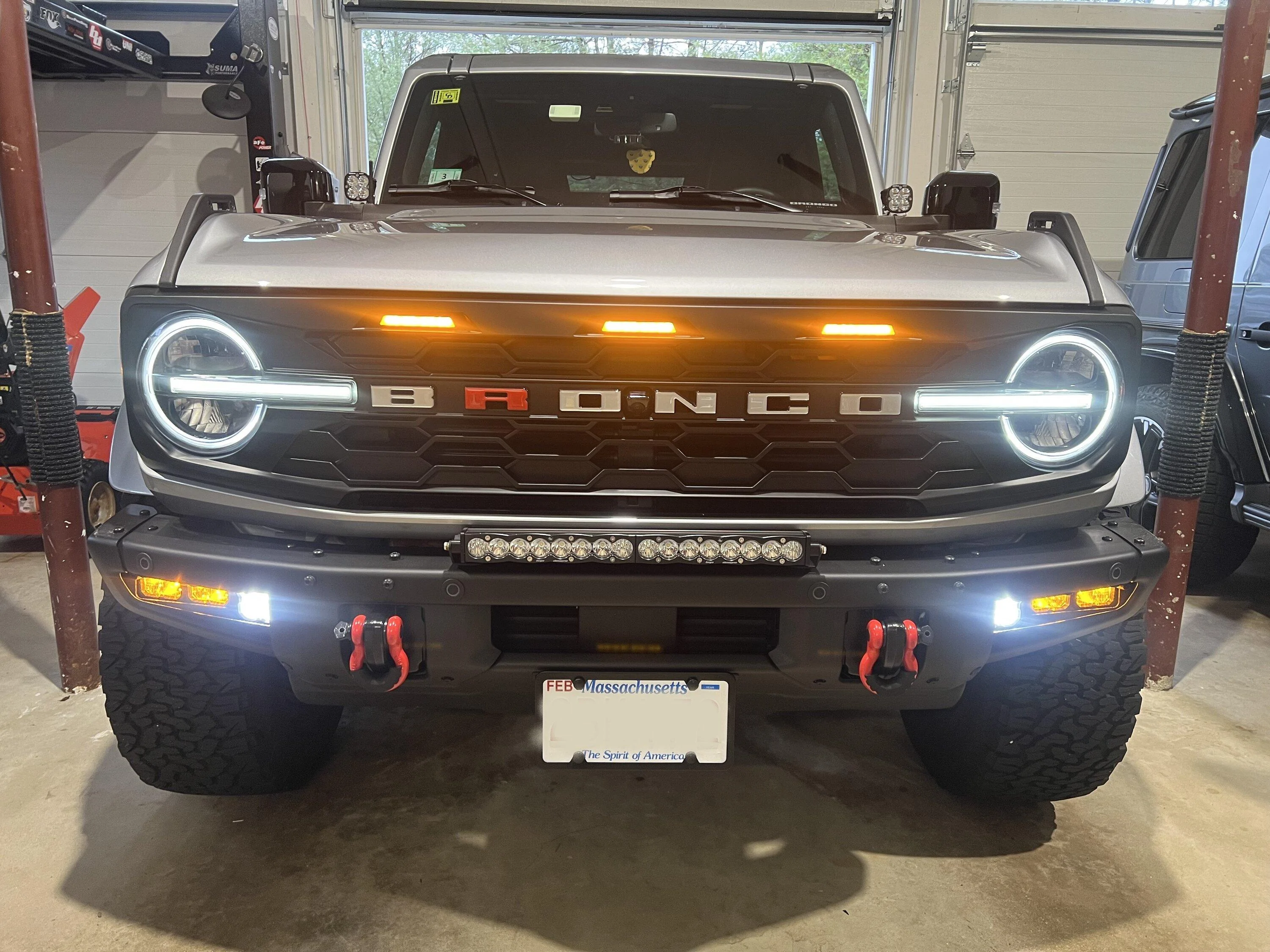Ford Bronco IAG Para-Hex Style Front Grill - installed pics grill3