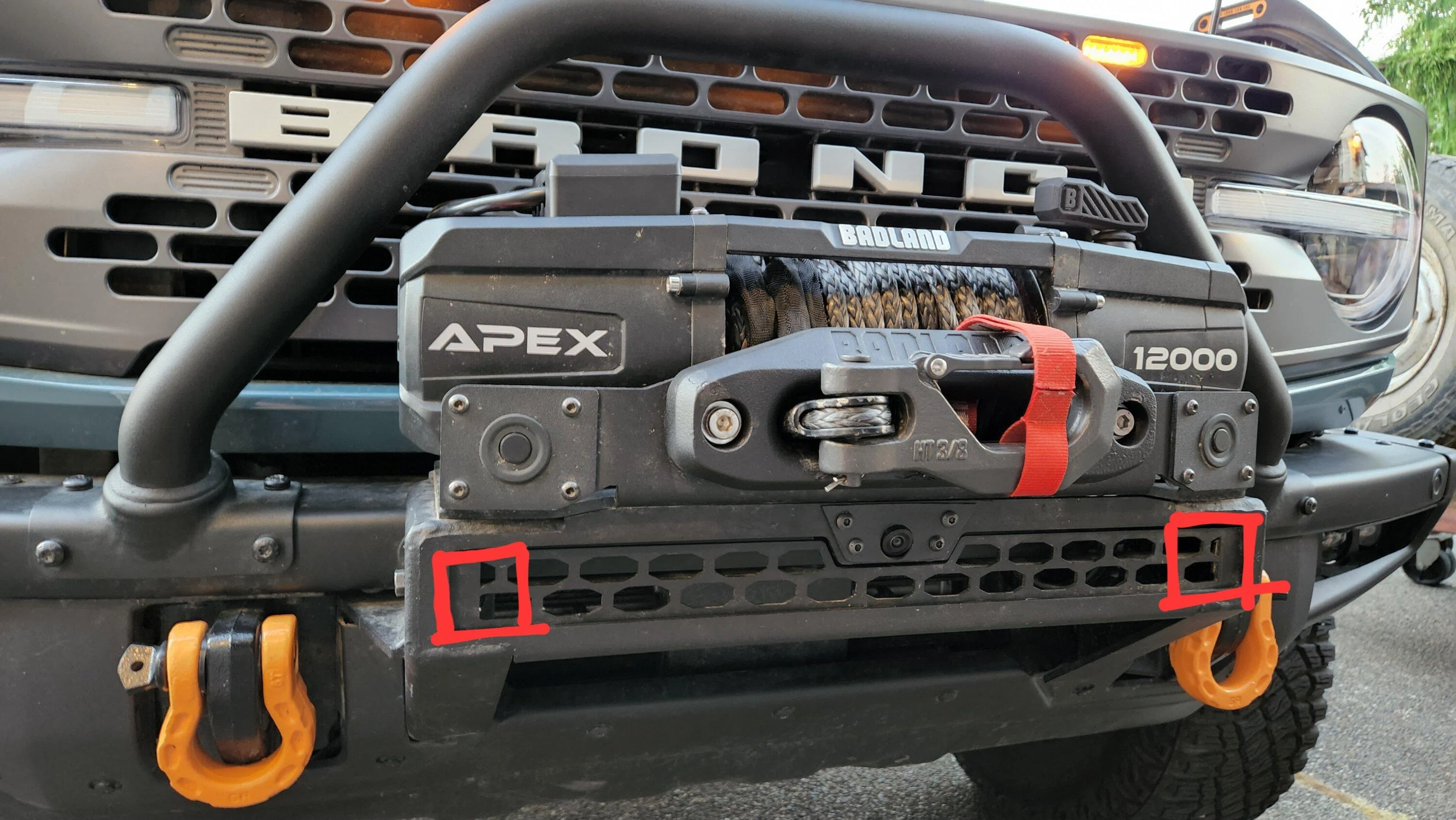 Ford Bronco Rough Country High Clearance Front Receiver Hitch Mount installed 20220807_203117 (1) (1)