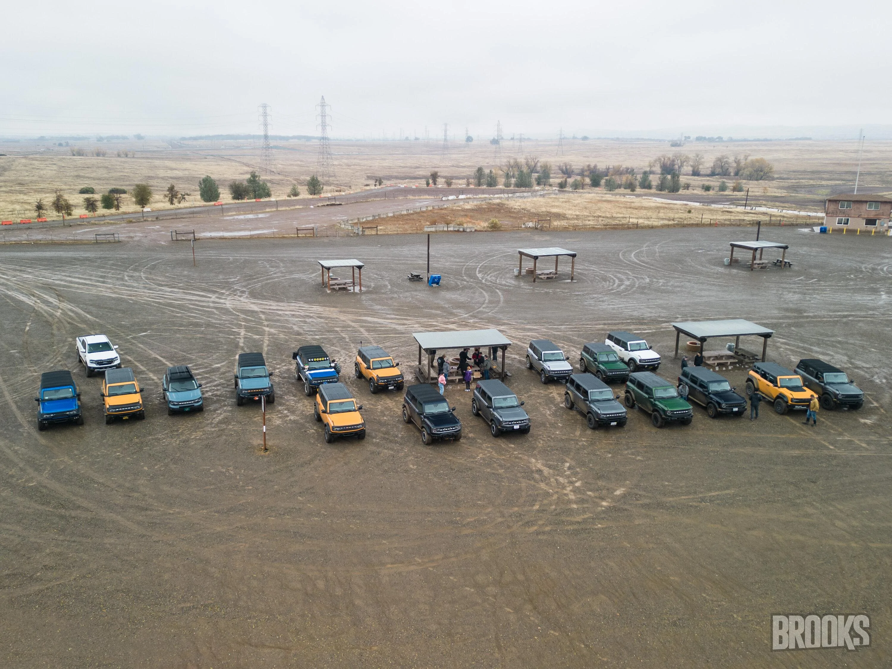 Ford Bronco A muddy good time with about 20 other Broncos @ Prairie City off road park DJI_0159