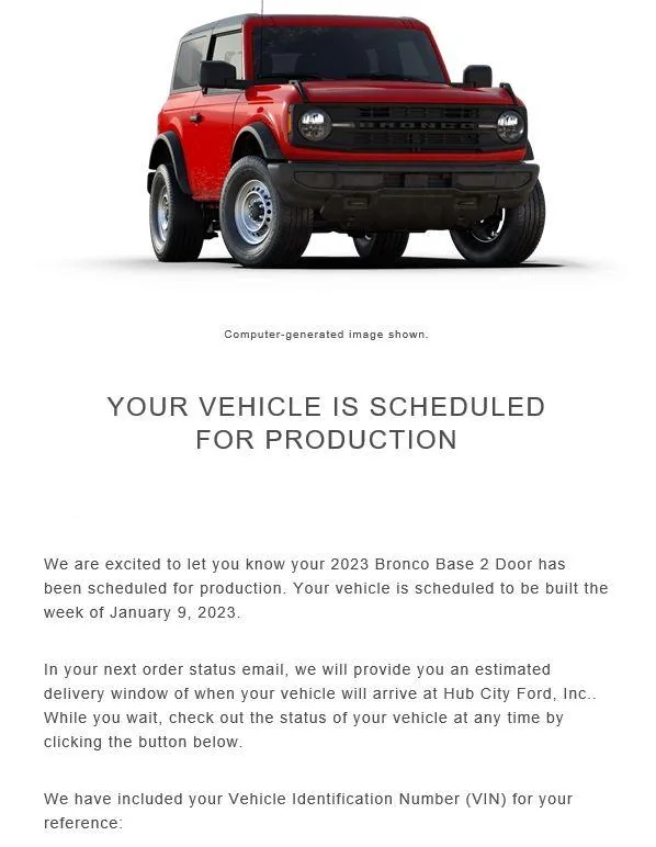Ford Bronco 01/09/2023 Build Week production date rev1