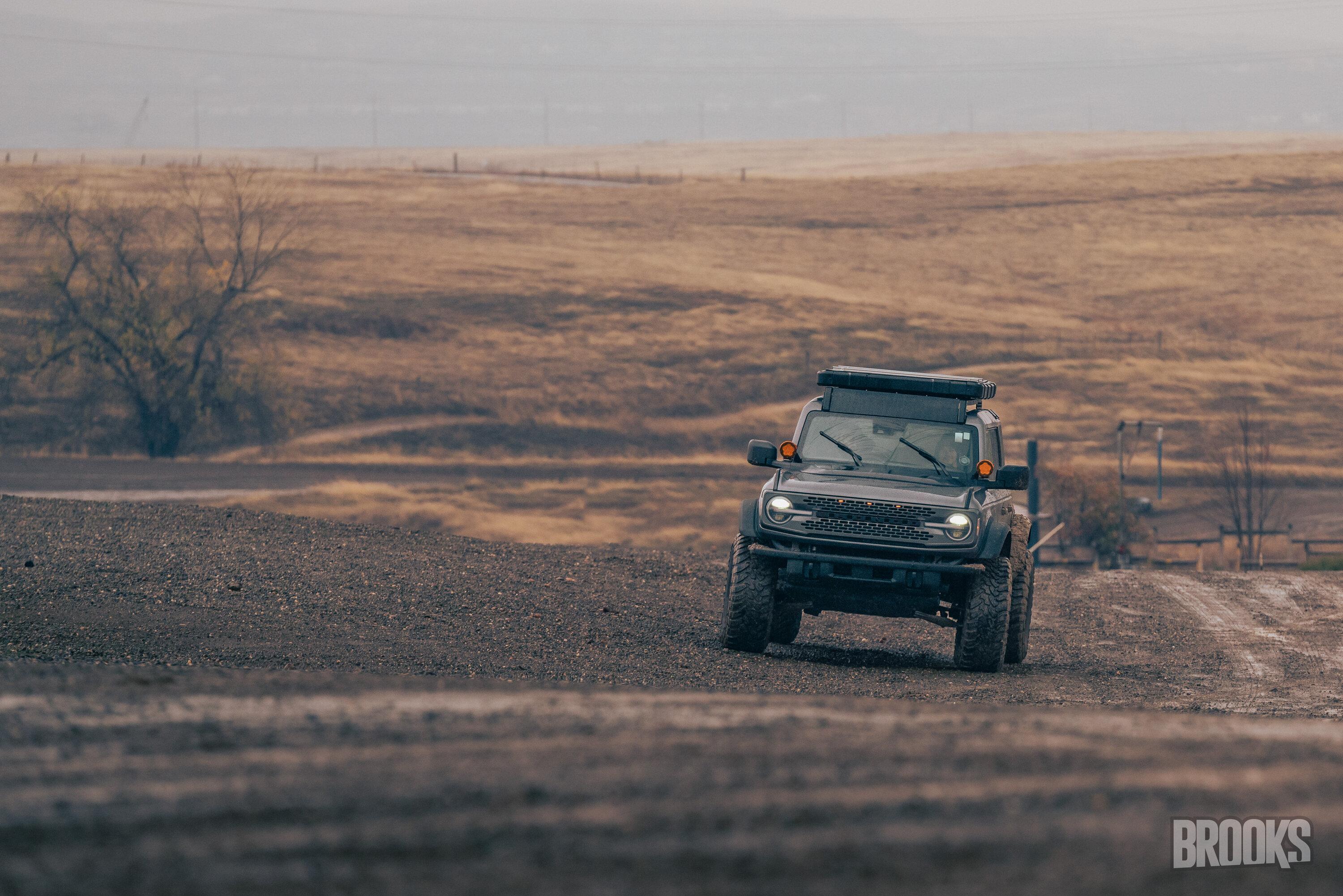 Ford Bronco Rut could go wrong? "Charging System: Service Now" fault & disabled Bronco from muddy good time MJB08284