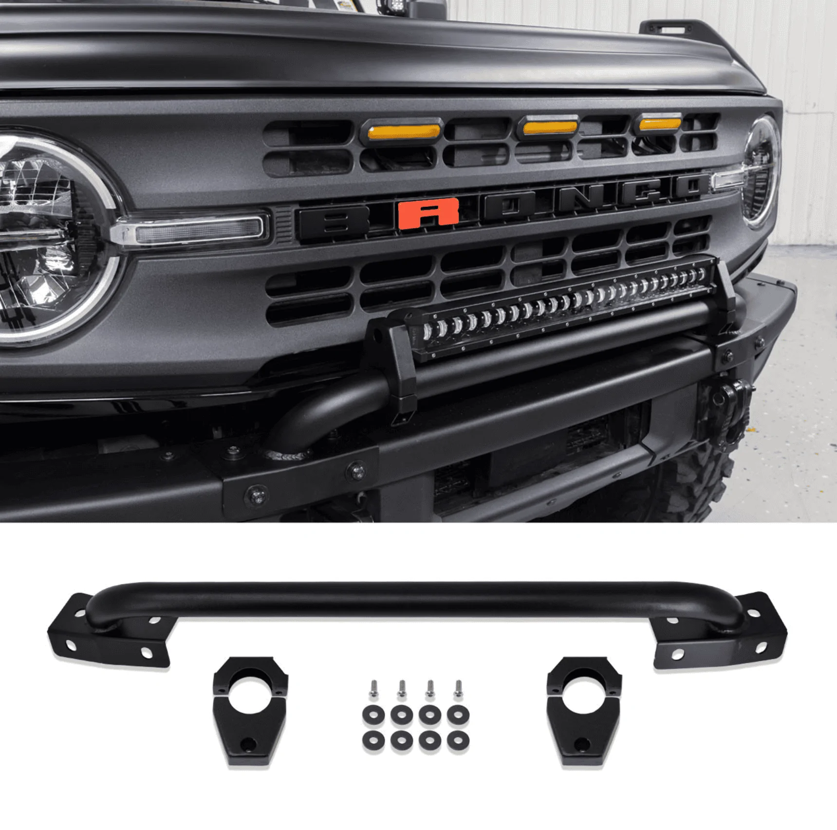 Ford Bronco Bumper Mounted LED Light Bar 1670472296573