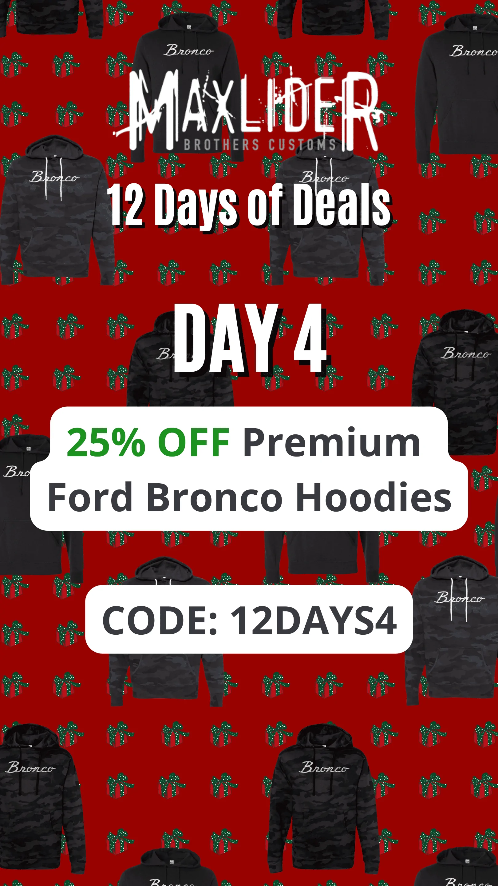Ford Bronco Christmas Gift Ideas From Maxlider Maxlider-Hoodie-Bronco