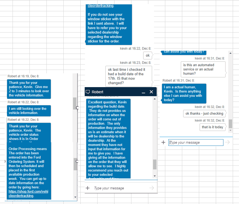Ford Bronco 12/12/2022 build week with spreadsheet 1670540874253