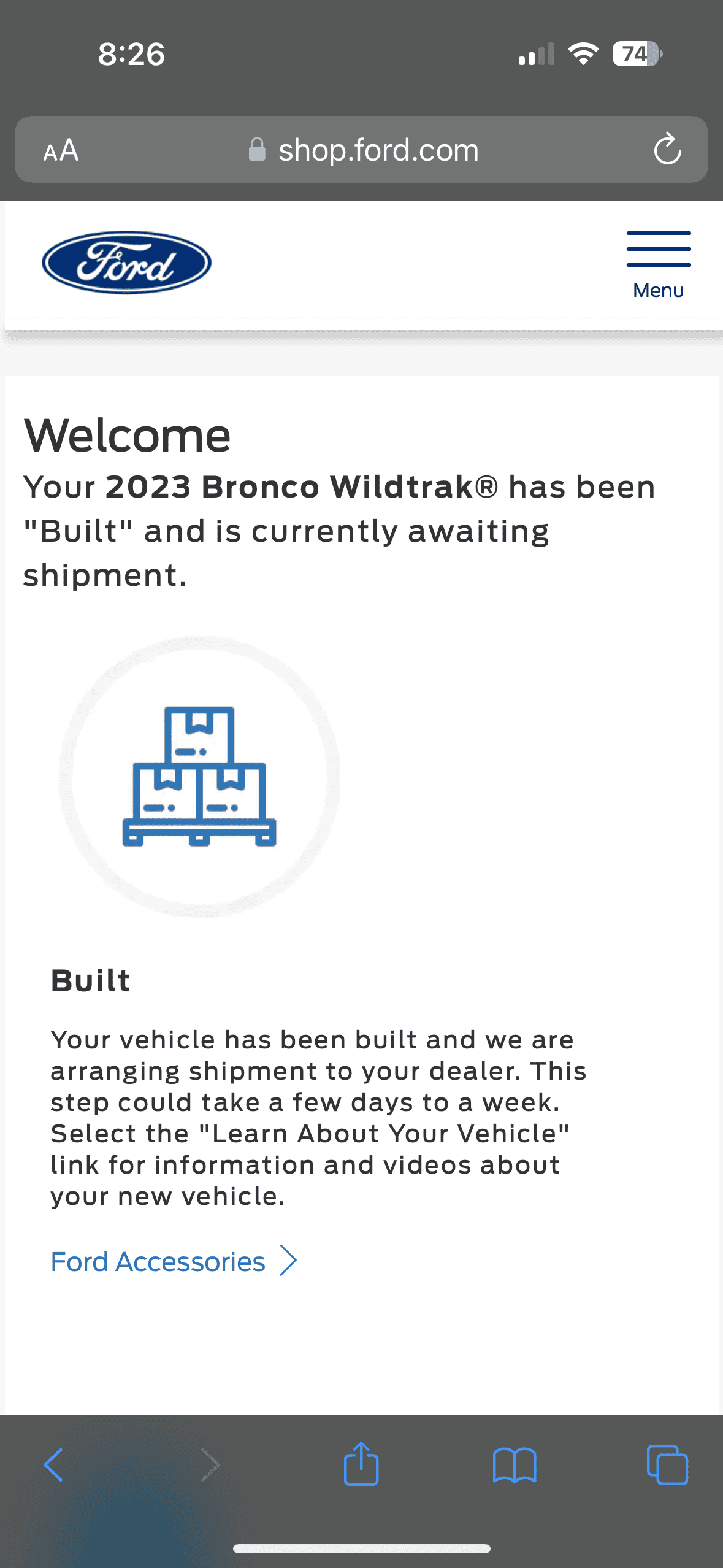 Ford Bronco 12/5/2022 Build week with spreadsheet CA04AD9E-D508-4600-A644-EBC11CAD108D