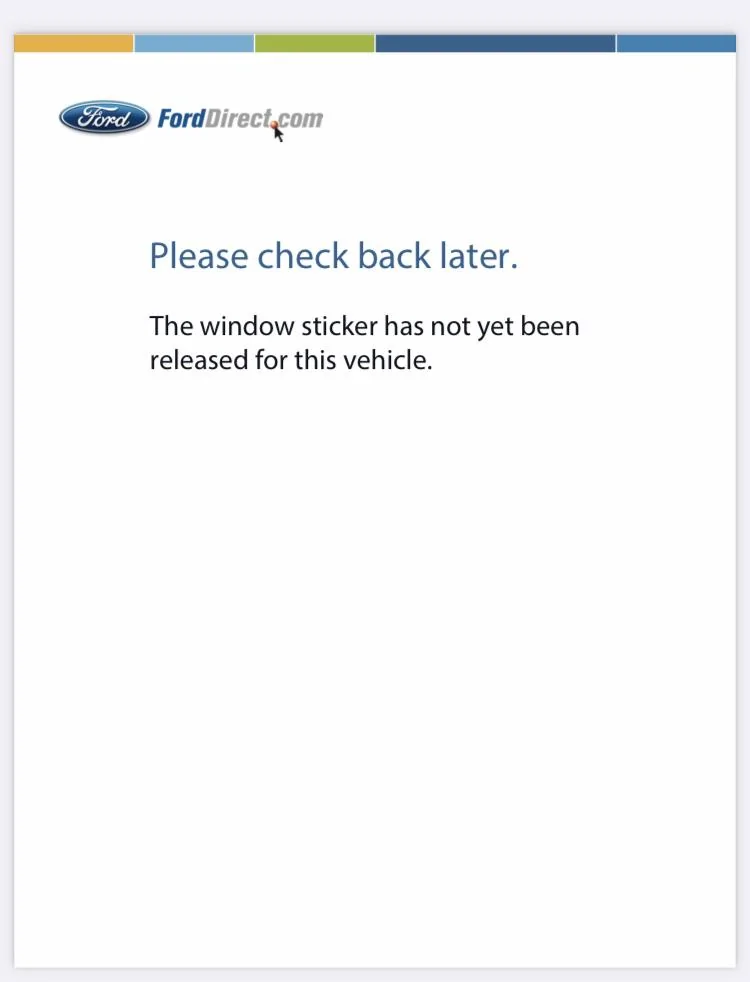 Ford Bronco 12/12/2022 build week with spreadsheet B828E930-6533-4671-8016-130E9BAE22DE