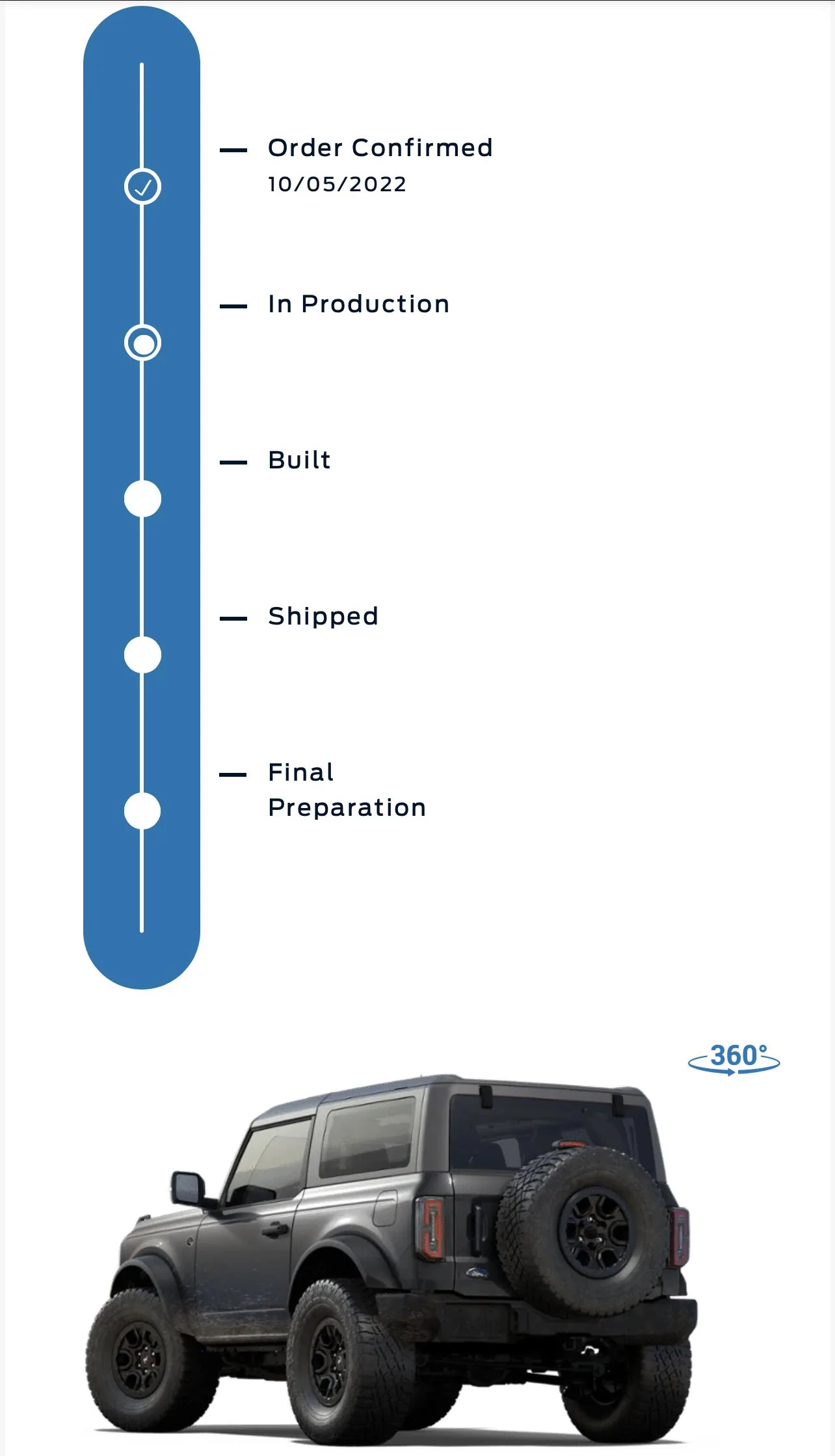 Ford Bronco 12/12/2022 build week with spreadsheet 9F2ACD7F-AADB-406A-BA66-18598C83ABC8