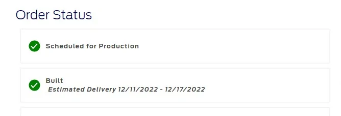 Ford Bronco 12/5/2022 Build week with spreadsheet Screenshot 2022-12-10 124615