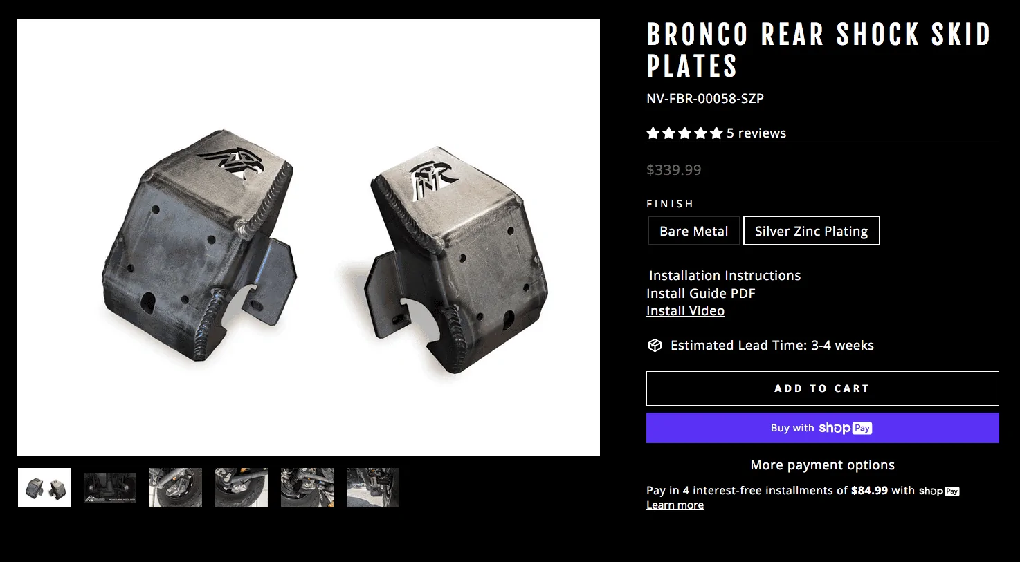 Ford Bronco Crash bar delete covers now available from ELev8 Off Road Screen Shot 2022-12-10 at 1.50.52 PM