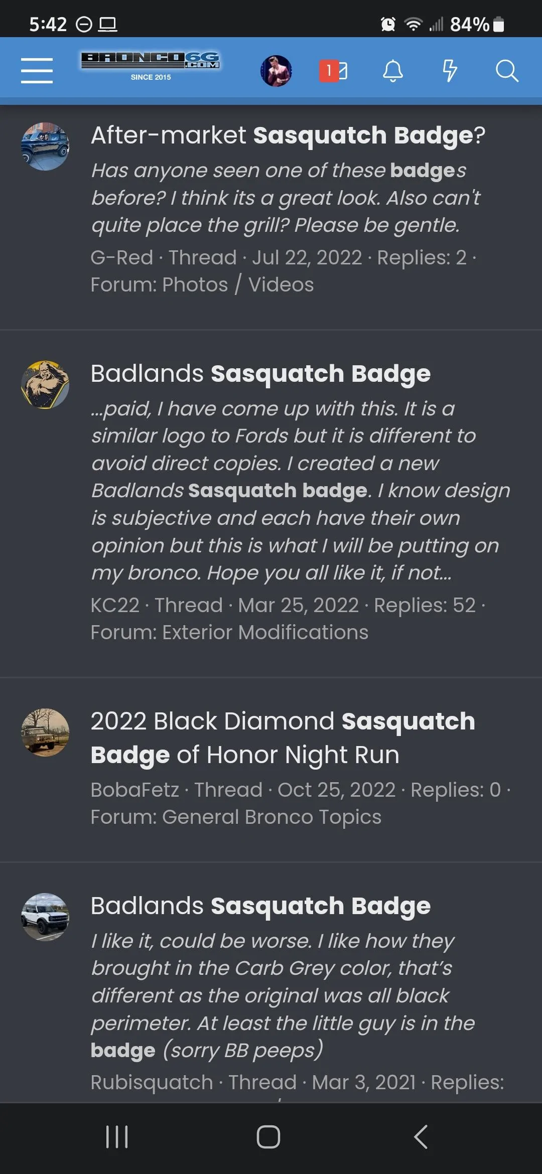 Ford Bronco Sasquatch Emblem? Screenshot_20221210_174223_Chrom