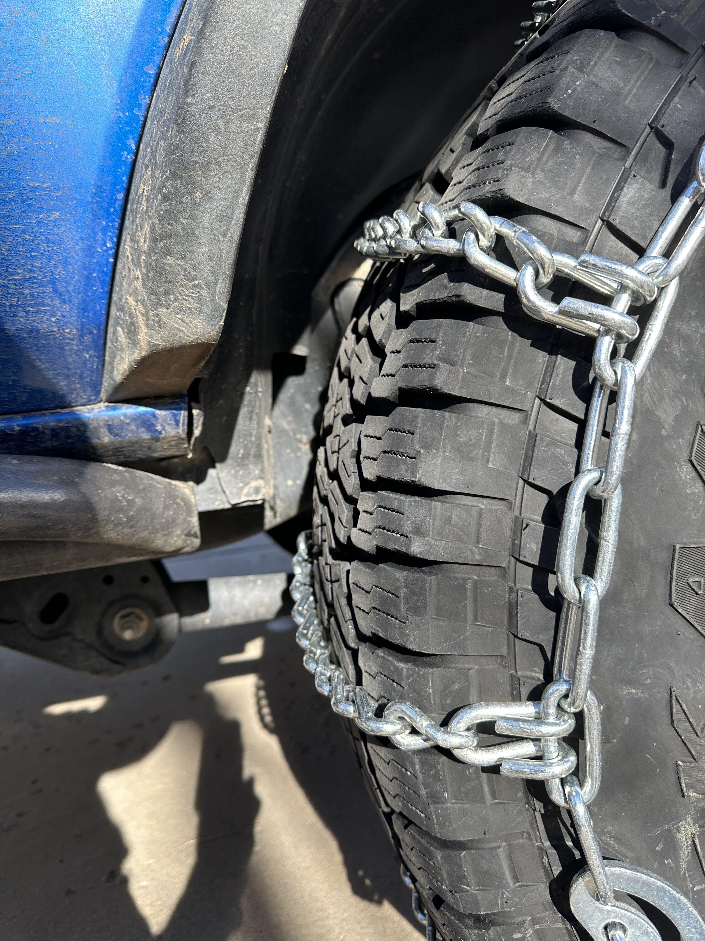 Ford Bronco Tire chains purchases begun IMG_3071