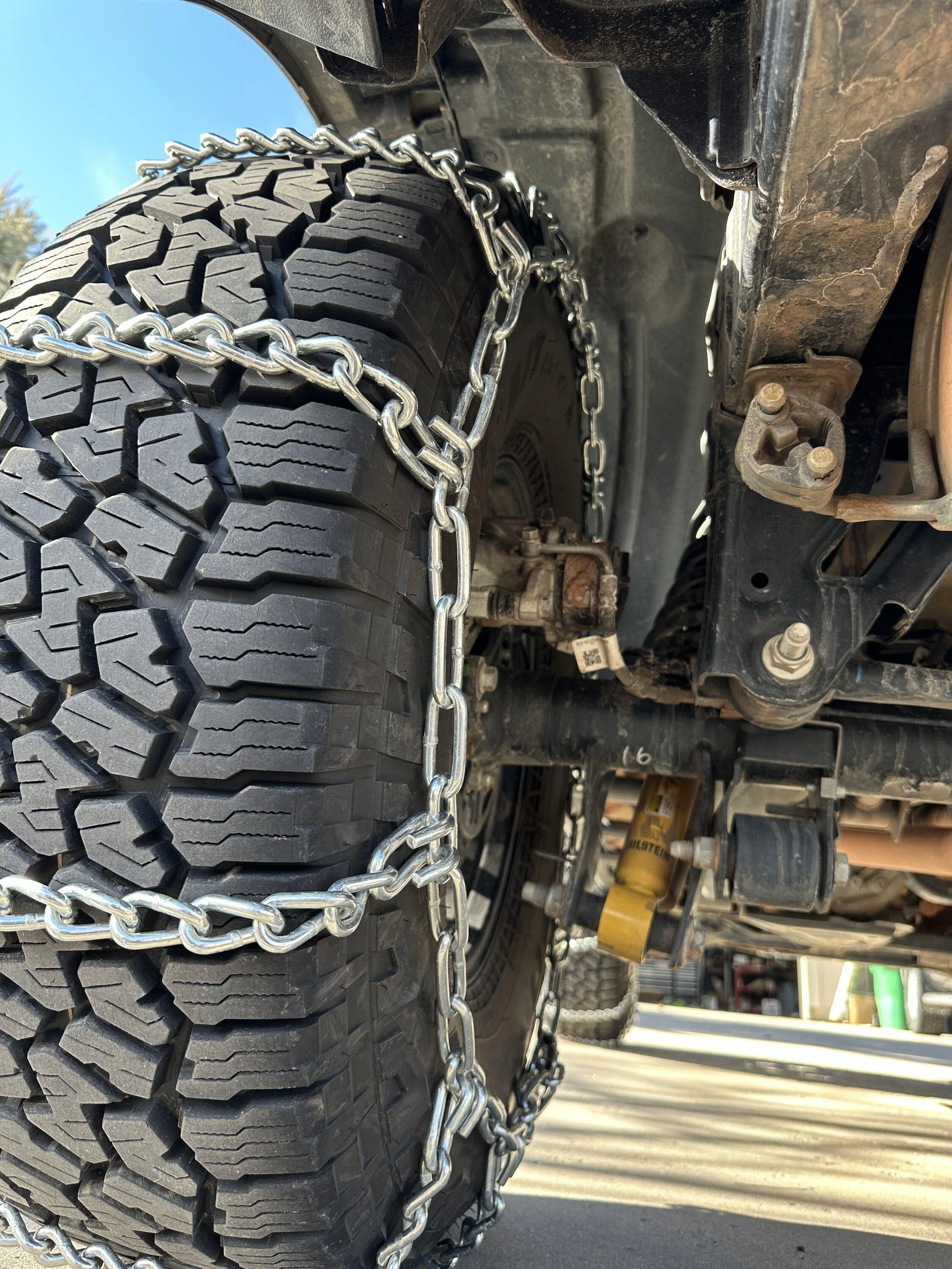 Ford Bronco Tire chains purchases begun IMG_3070