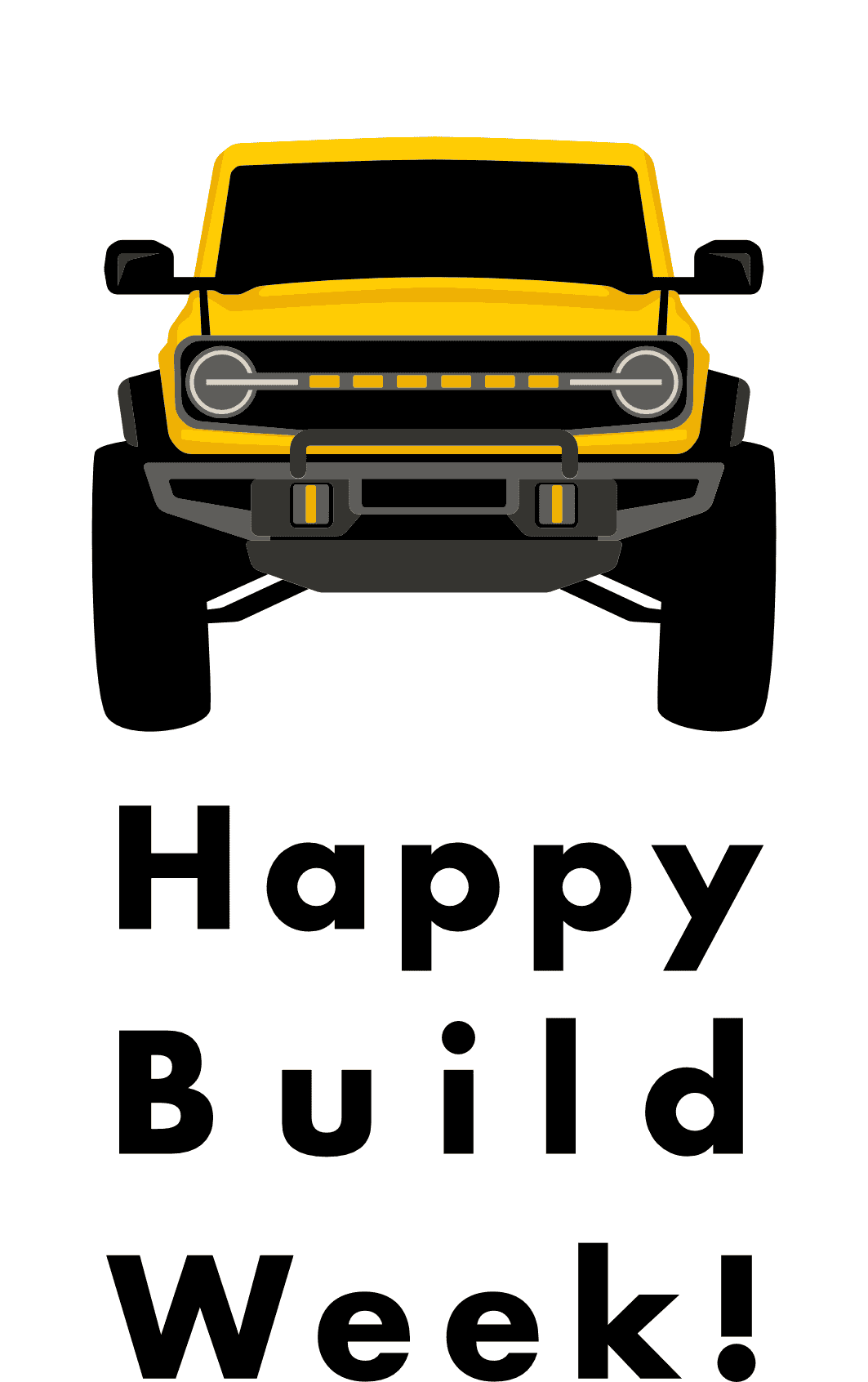 Ford Bronco 12/12/2022 build week with spreadsheet build