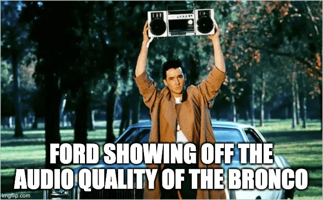 Ford Bronco 2023MY Standard Audio (6-speaker) Subwoofer Delete Mandatory and Functional Amps Removed 1670910479144