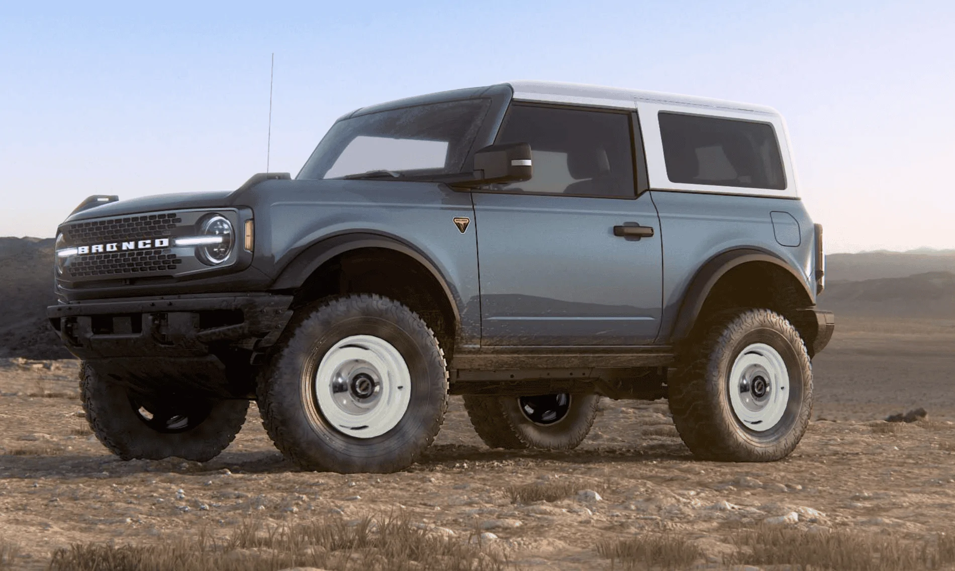 Ford Bronco Steel wheel center covers area51 -2