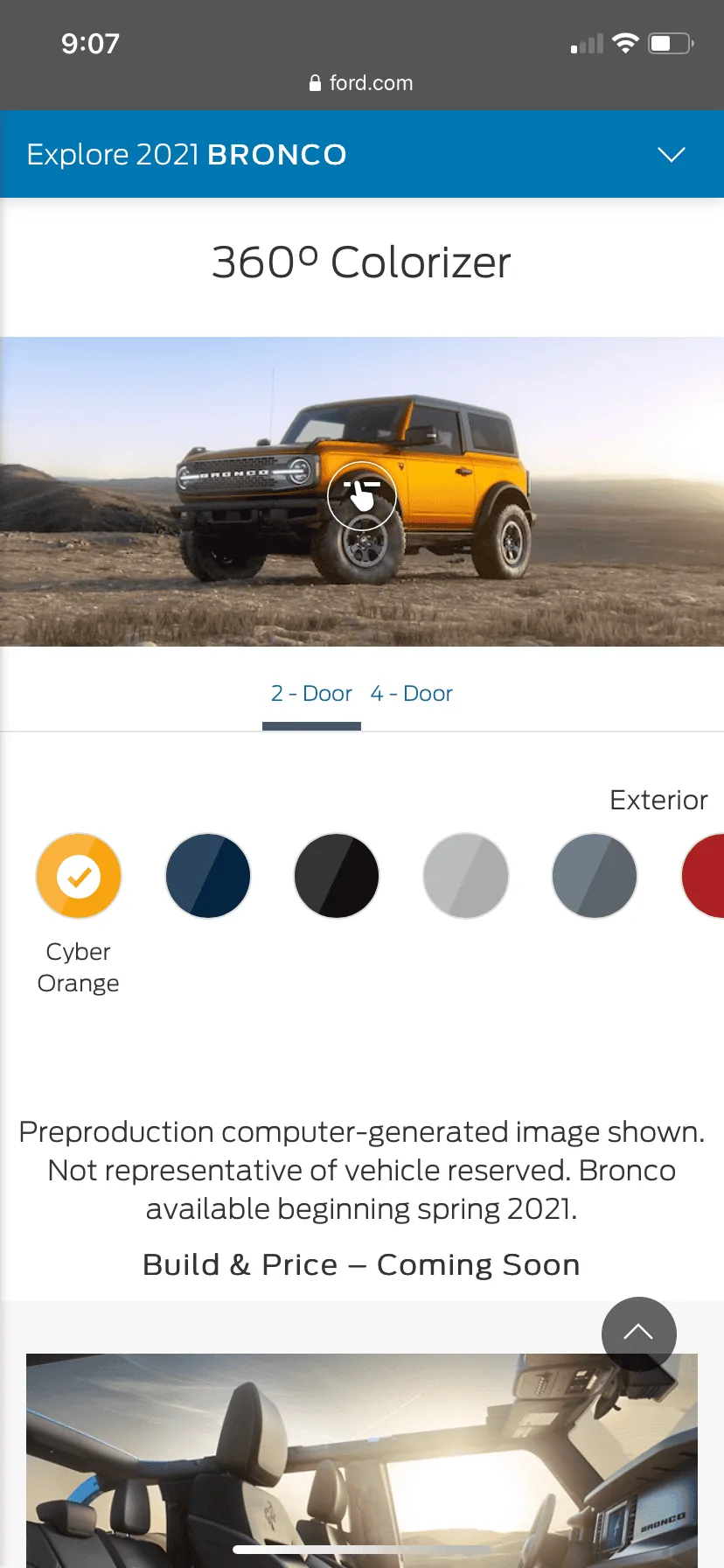 Ford Bronco Ford website down for maintenance 596E30D6-7E65-447B-ADDC-282BB3A33F9C