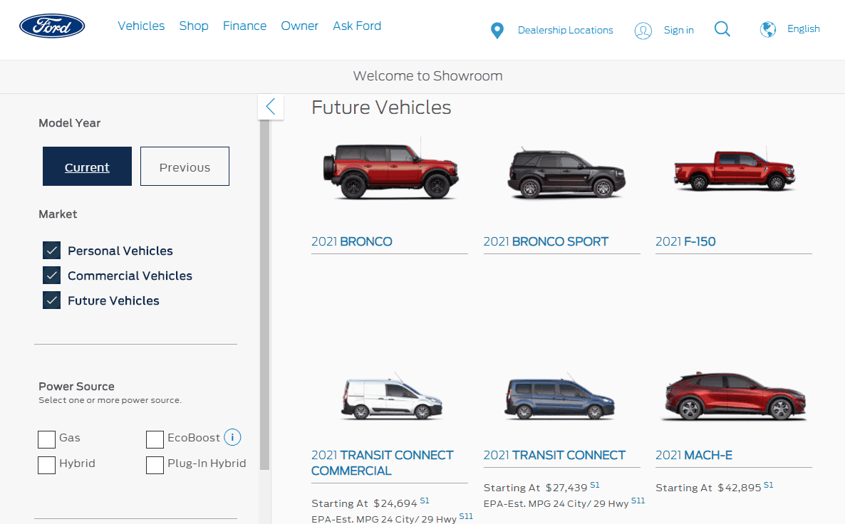 Ford Bronco Ford website down for maintenance 1602006500679
