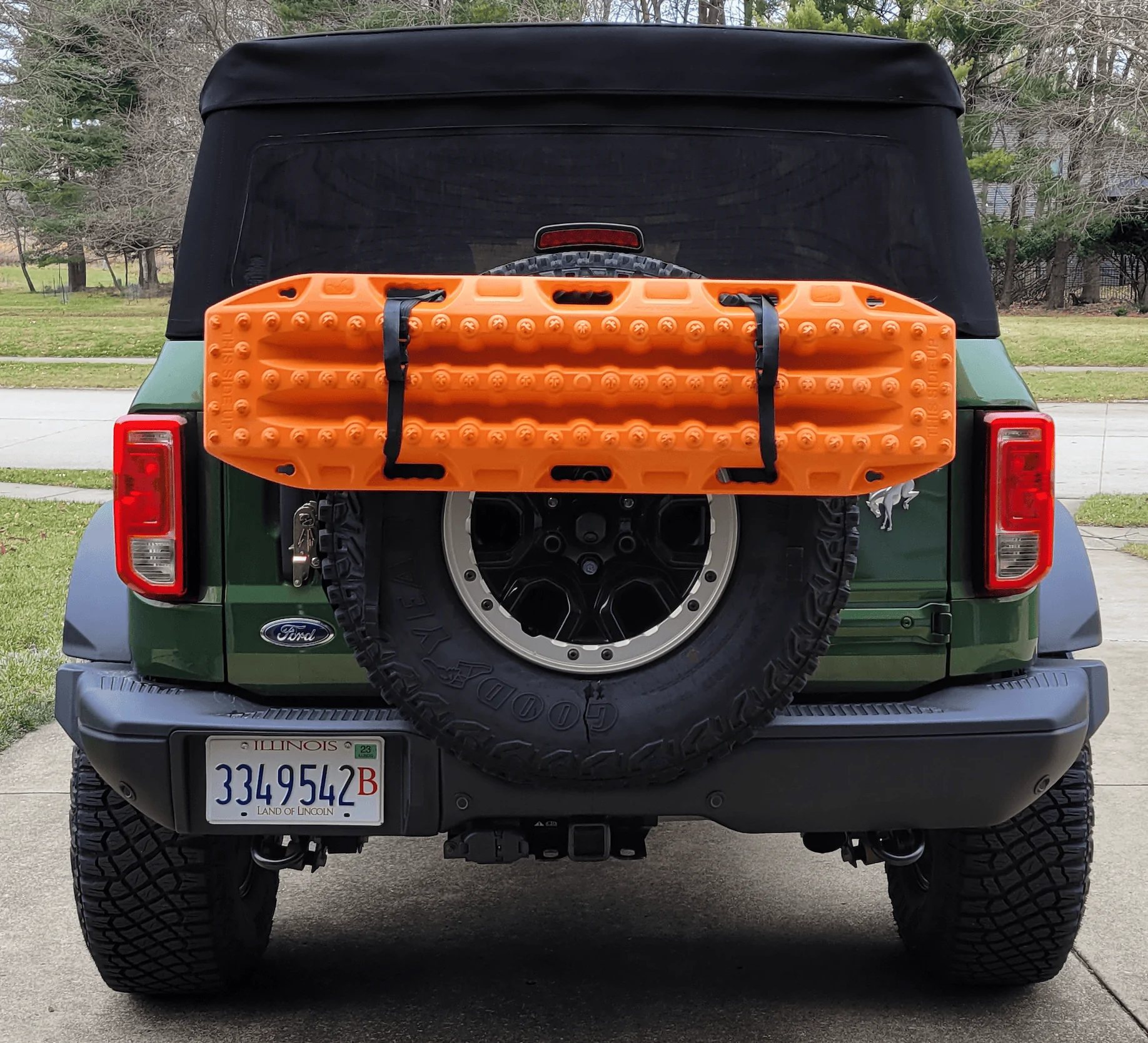 Ford Bronco Maxtrax Spare Tire Mount - Only 3 Straps & camera / sensor compatible Screen Shot 2022-12-13 at 2.54.51 PM