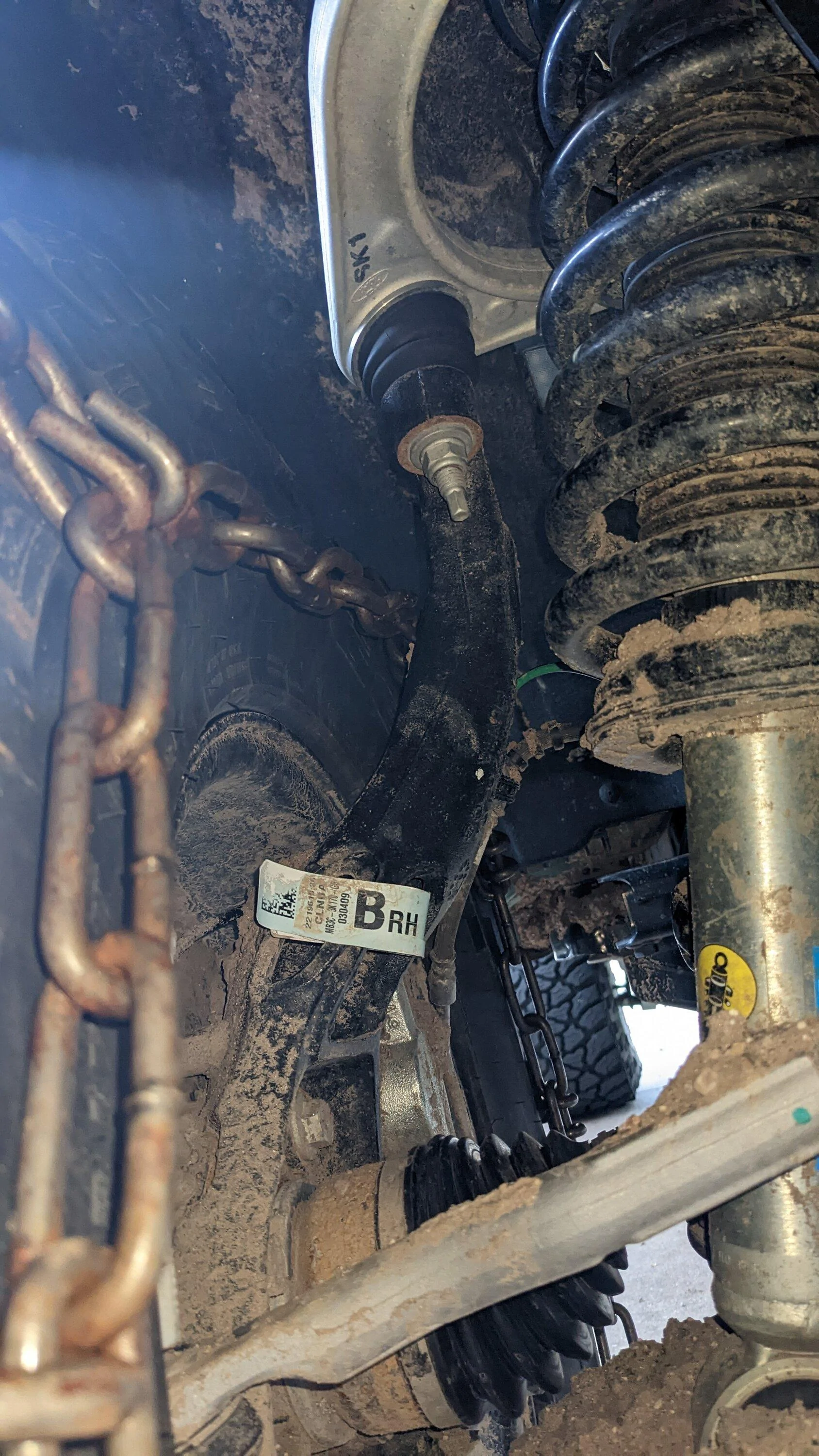 Ford Bronco Tire chains purchases begun PXL_20221214_232858569