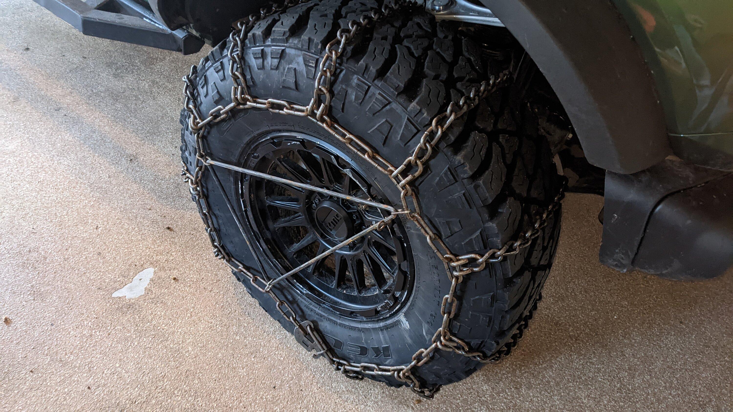 Ford Bronco Tire chains purchases begun PXL_20221214_232645577