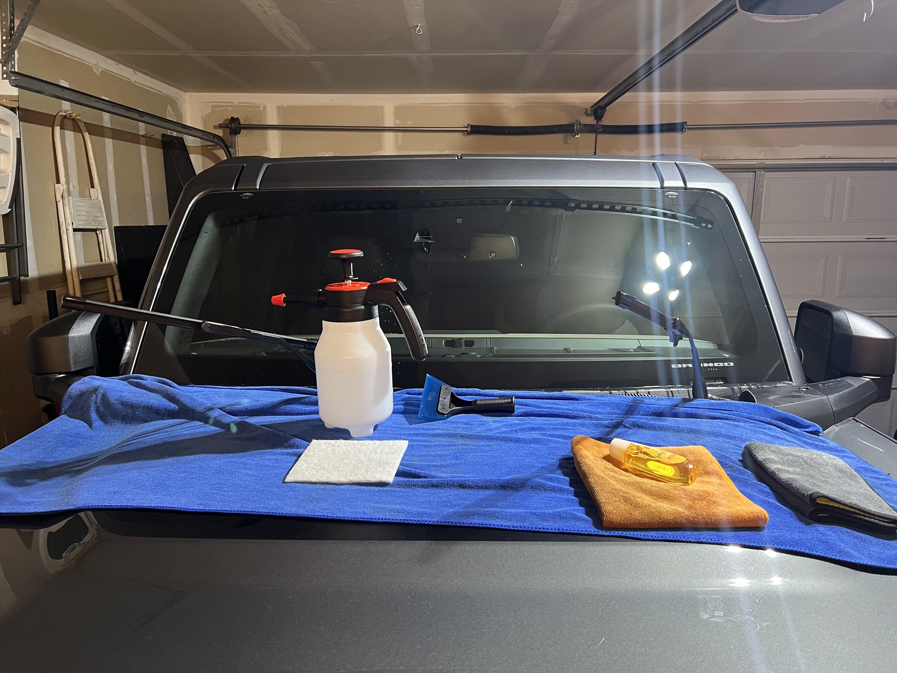 Ford Bronco Windshield protection film DIY installed! EDD37AF9-60EE-4A88-91D4-71FC7C6C206B