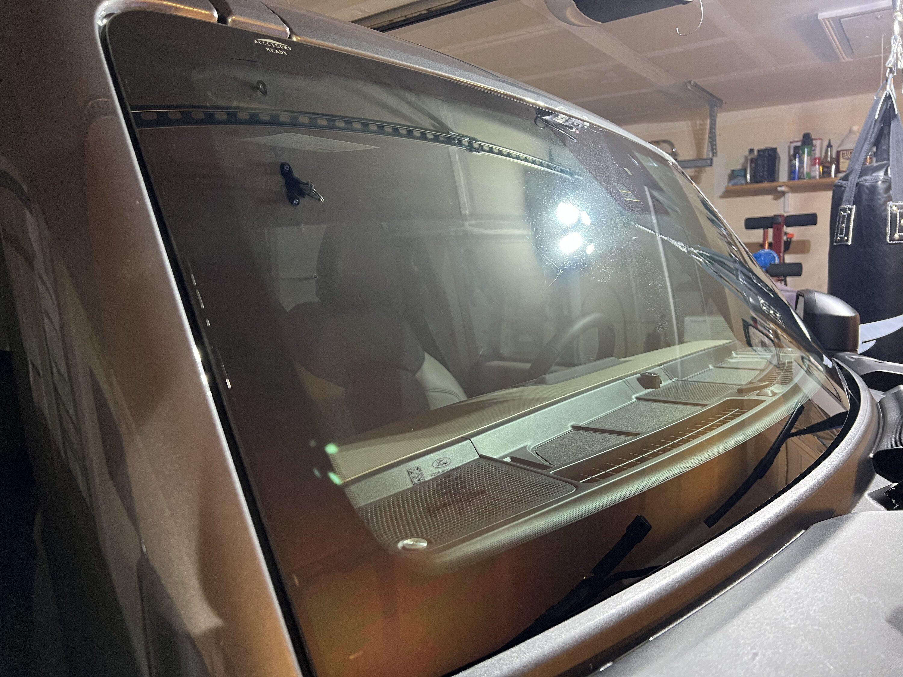 Ford Bronco Windshield protection film DIY installed! B065C222-C288-475B-8021-FEA1DA6BD116