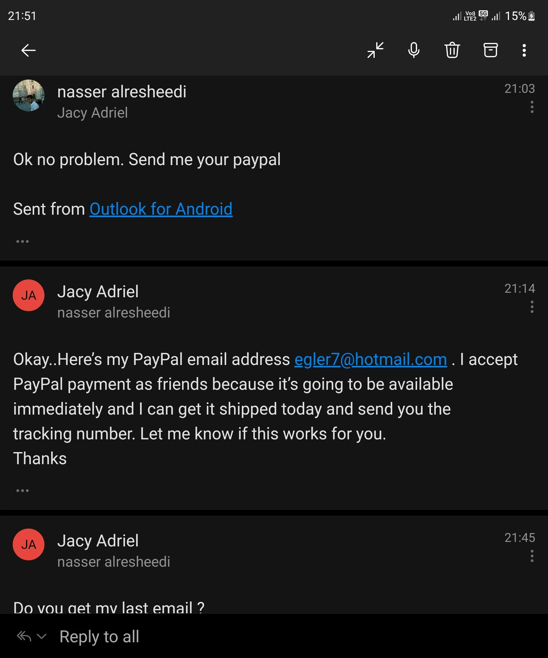 Ford Bronco SCAM ALERT !!!!! BEWARE ON THE FORUM Screenshot_20221215_215153_Outlook