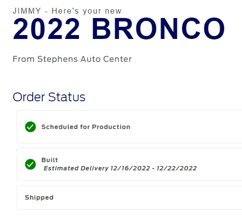 Ford Bronco The Plan & Offer - Stephens Auto Center's Mid Atlantic Bronco Connection 1671155290508