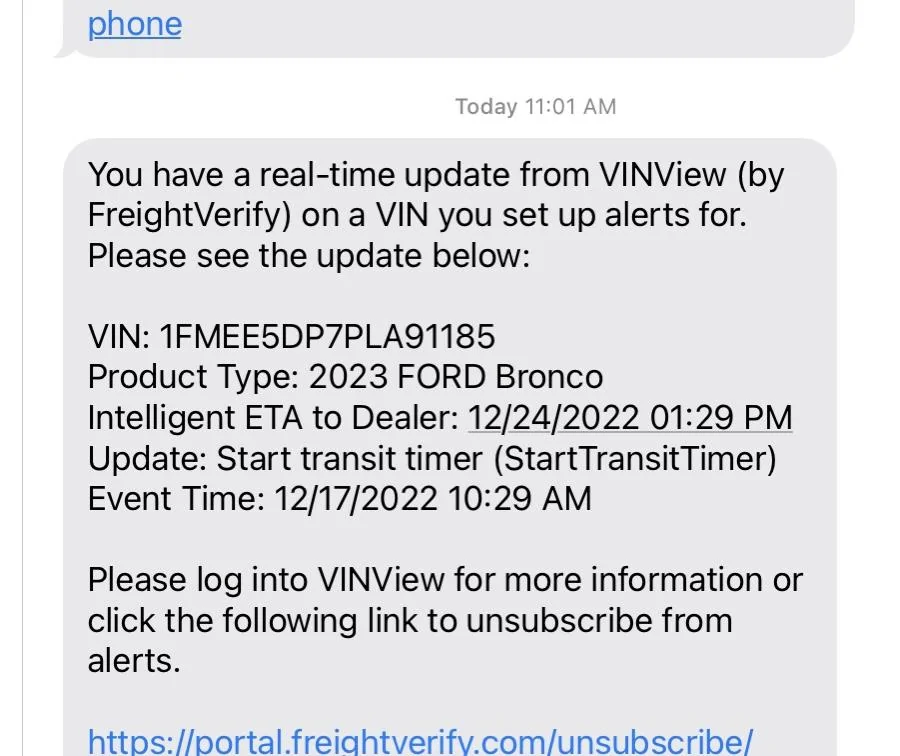 Ford Bronco 12/12/2022 build week with spreadsheet 1671296135647