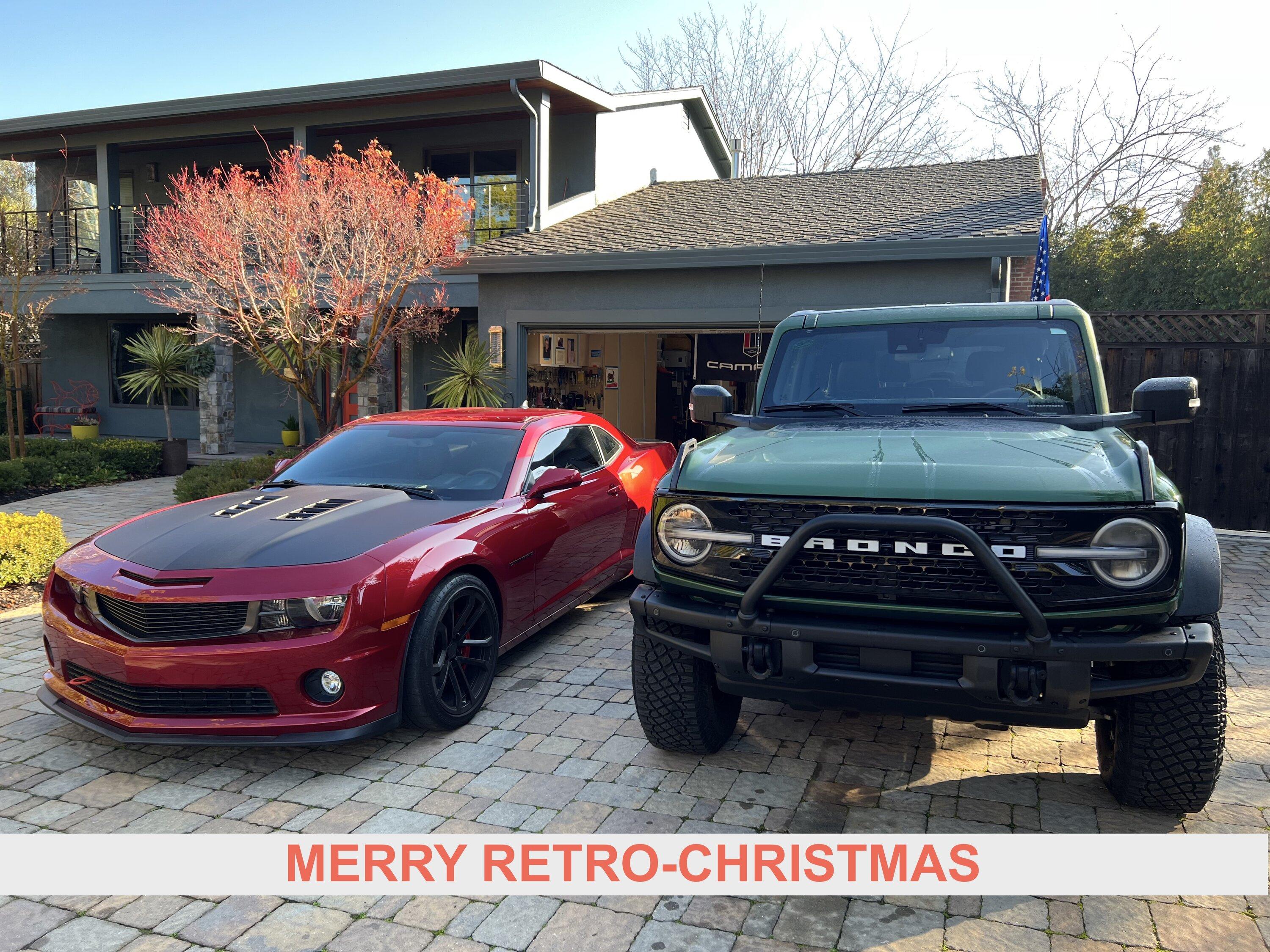 Ford Bronco Merry Retro-Christmas Merry Retro Christmas