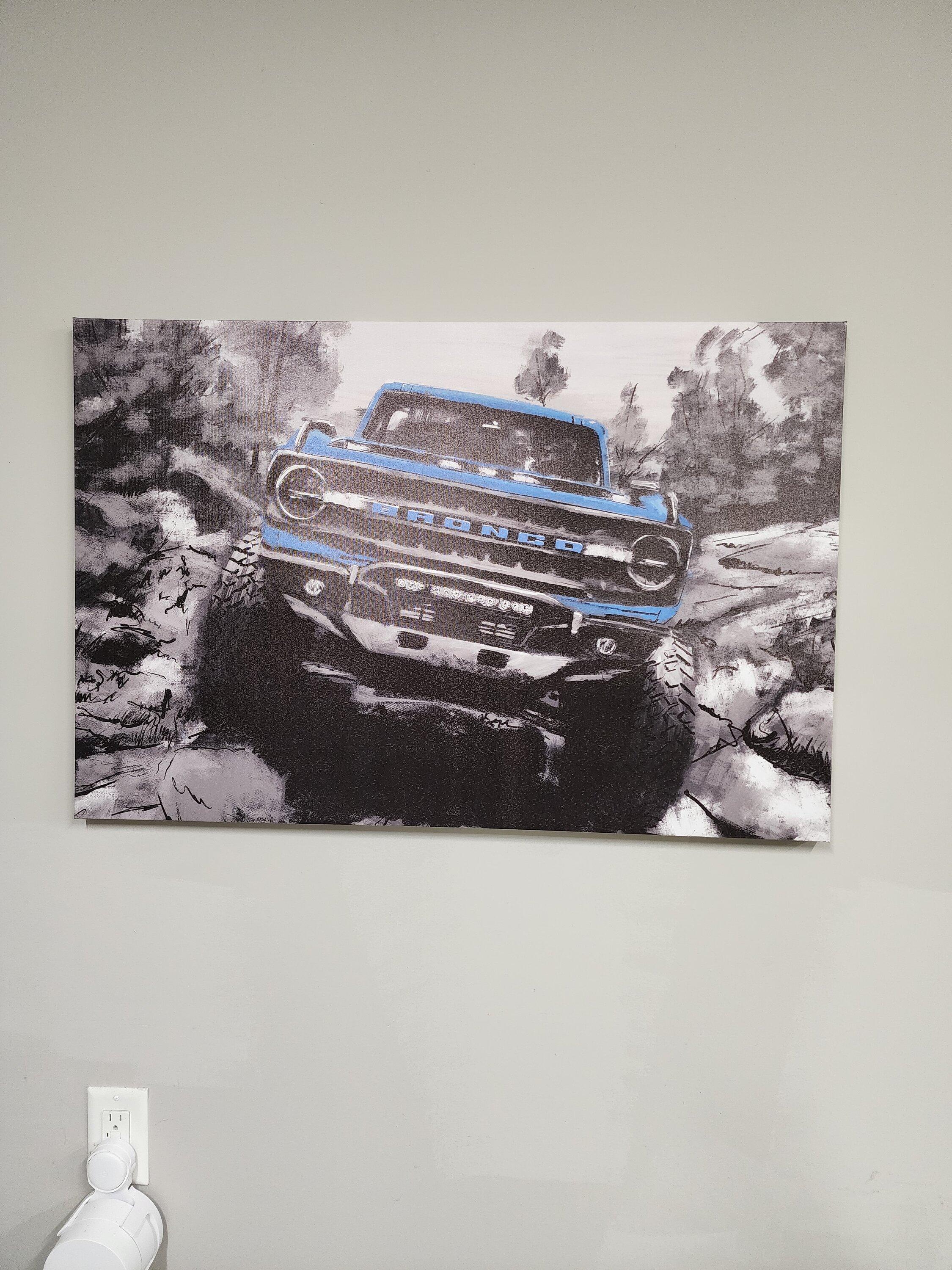 Ford Bronco Bronco Wall Art from Hobby Lobby 20221219_191019