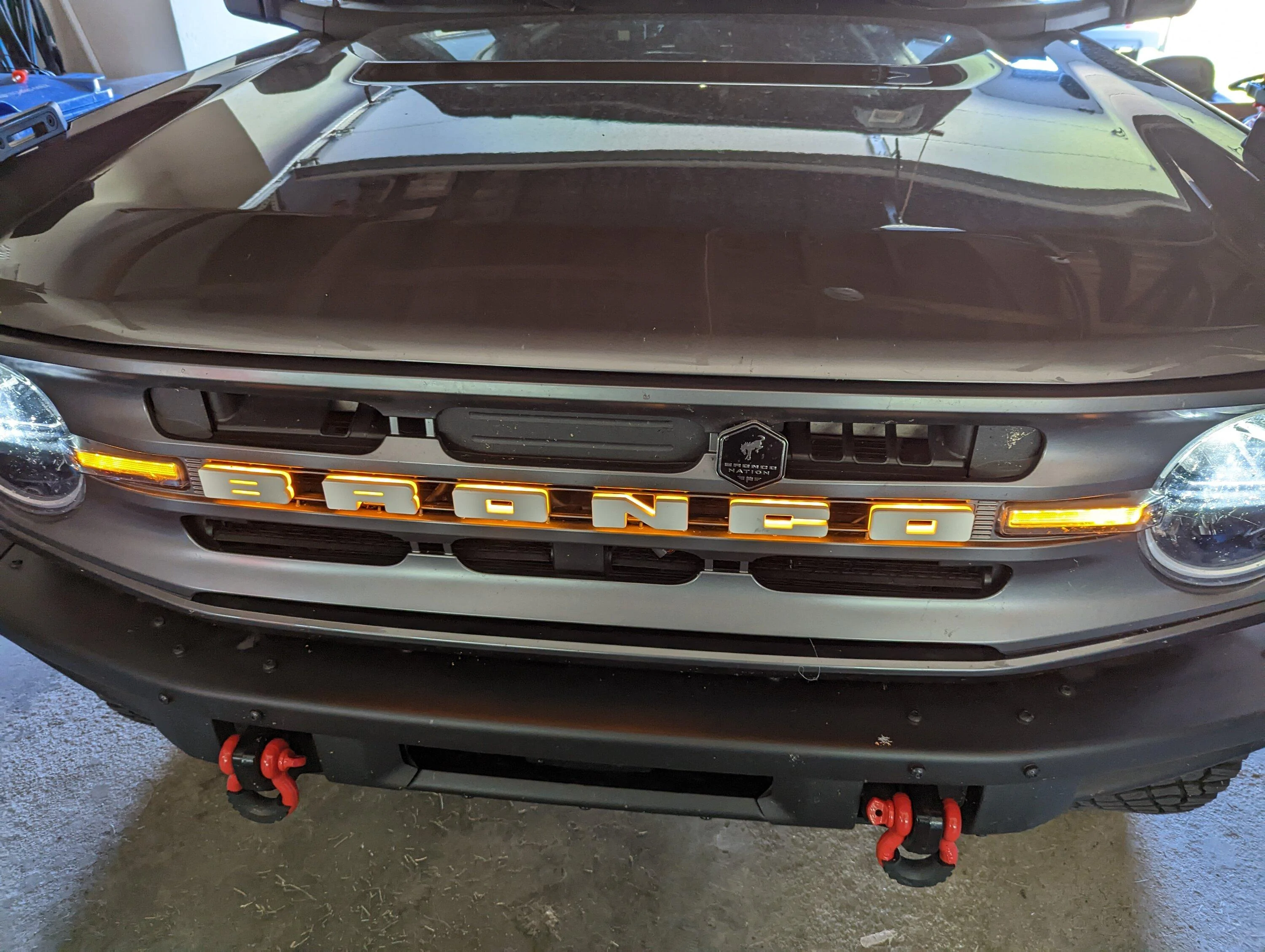 Ford Bronco Anybody have the Oracle grill letters in black with the amber background? PXL_20220909_213739378