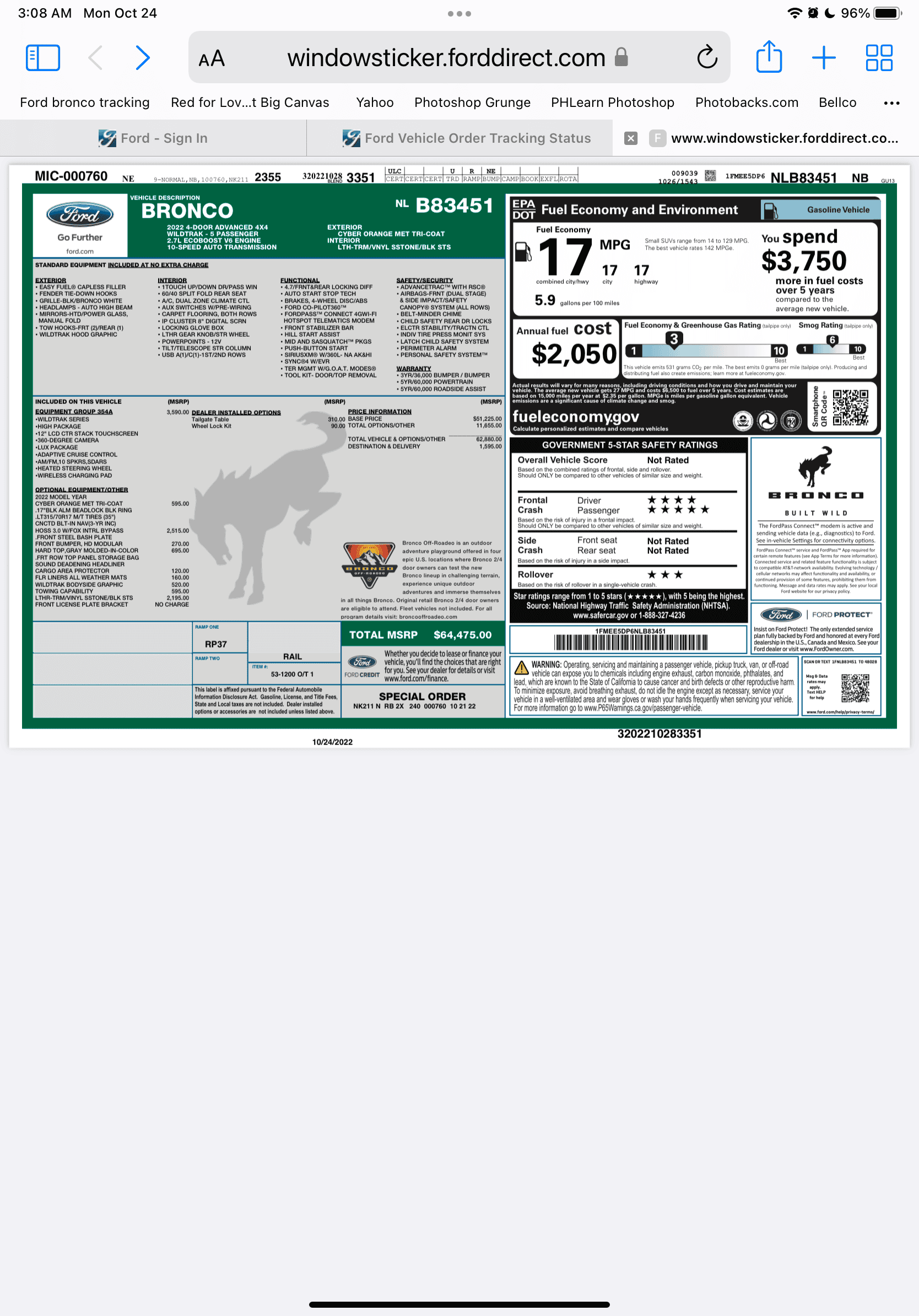 Ford Bronco 2023 Wildtrak w/ HOSS 3.0 review + comparison to Bilstein suspension 0E8FC74D-542A-4EFB-97B5-D90947EA7254