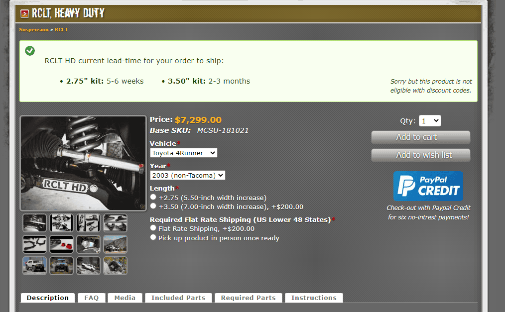 Ford Bronco 74weld steering rack coming! 1671577184659