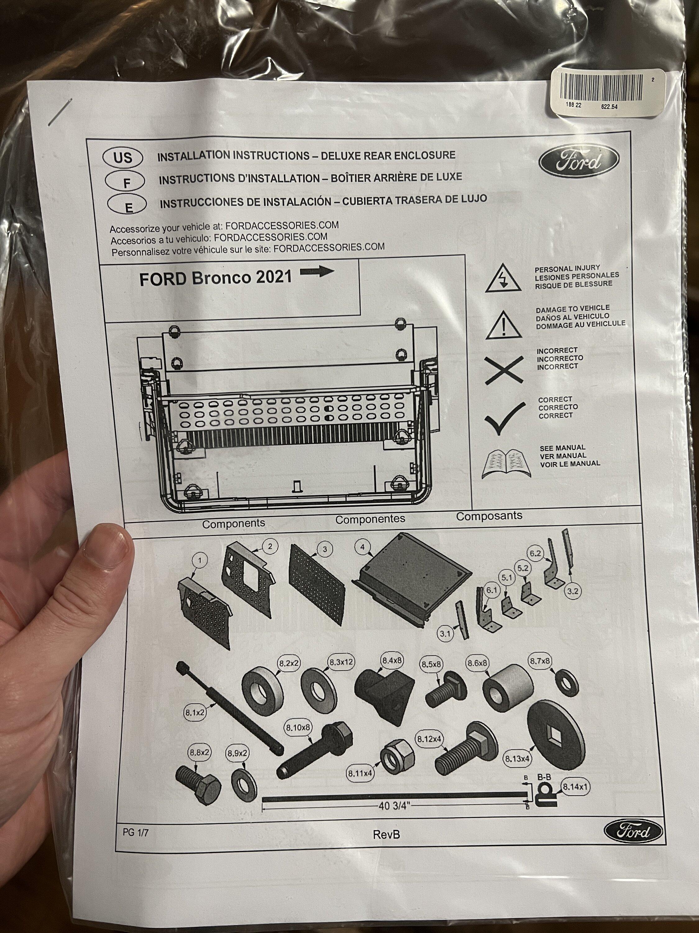 Ford Bronco RAISED LID CARGO AREA ENCLOSURE A1B935FB-7D18-418B-B91D-A256C14B0E7F