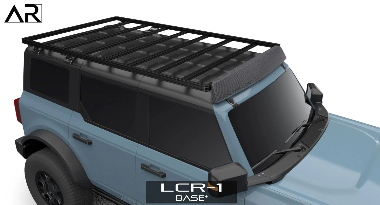 Ford Bronco AR | BRONCO Modular Roof Rack for 2-Door and 4-Door 2501-2 - LCR-1 Bronco - Base and Deflector