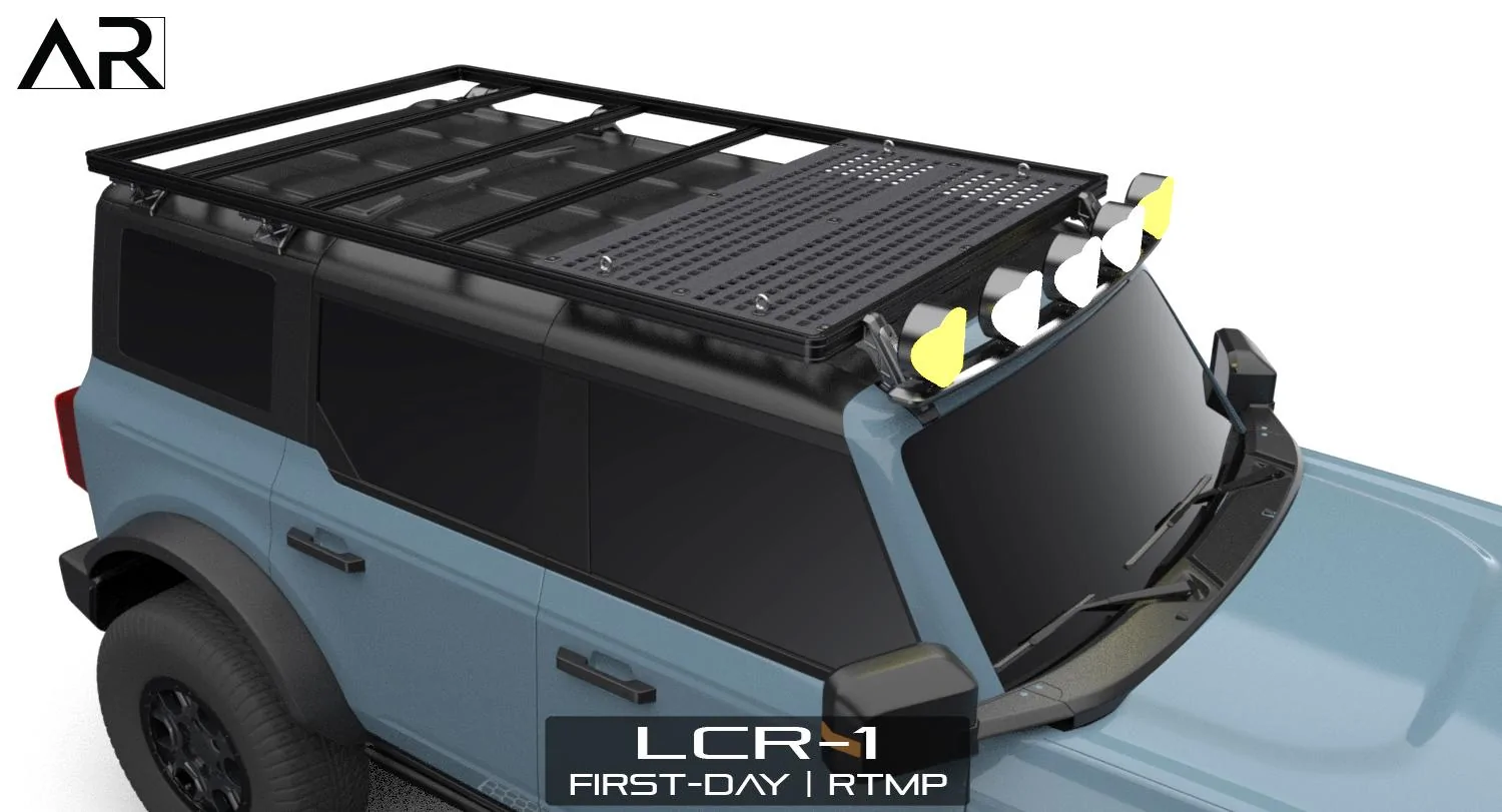 Ford Bronco AR | BRONCO Modular Roof Rack for 2-Door and 4-Door 2501-6 - LCR-1 Bronco - First-Day_RTMP
