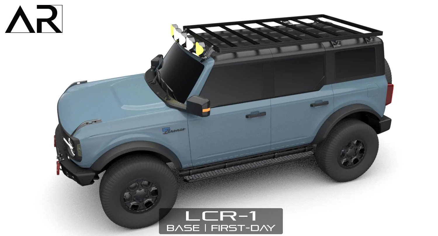 Ford Bronco AR | BRONCO Modular Roof Rack for 2-Door and 4-Door 2501-16 - LCR-1 Bronco - Base_First-Day