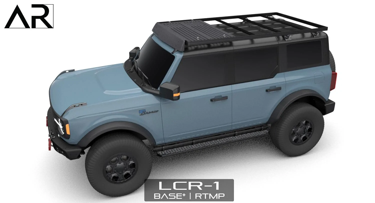 Ford Bronco AR | BRONCO Modular Roof Rack for 2-Door and 4-Door 2501-23 - LCR-1 Bronco - Base_Deflector_RTMP