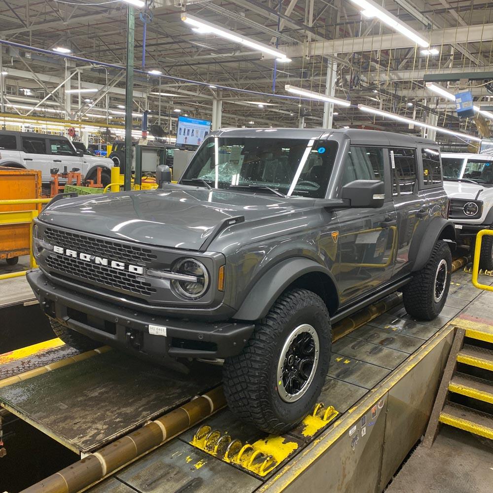 Ford Bronco 12/5/2022 Build week with spreadsheet image (3)