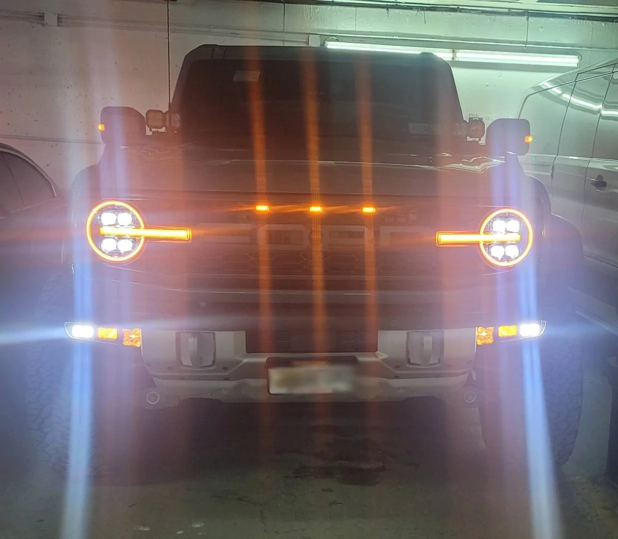 Ford Bronco Alpharex headlights installed on Bronco Raptor sketch-1672062965072