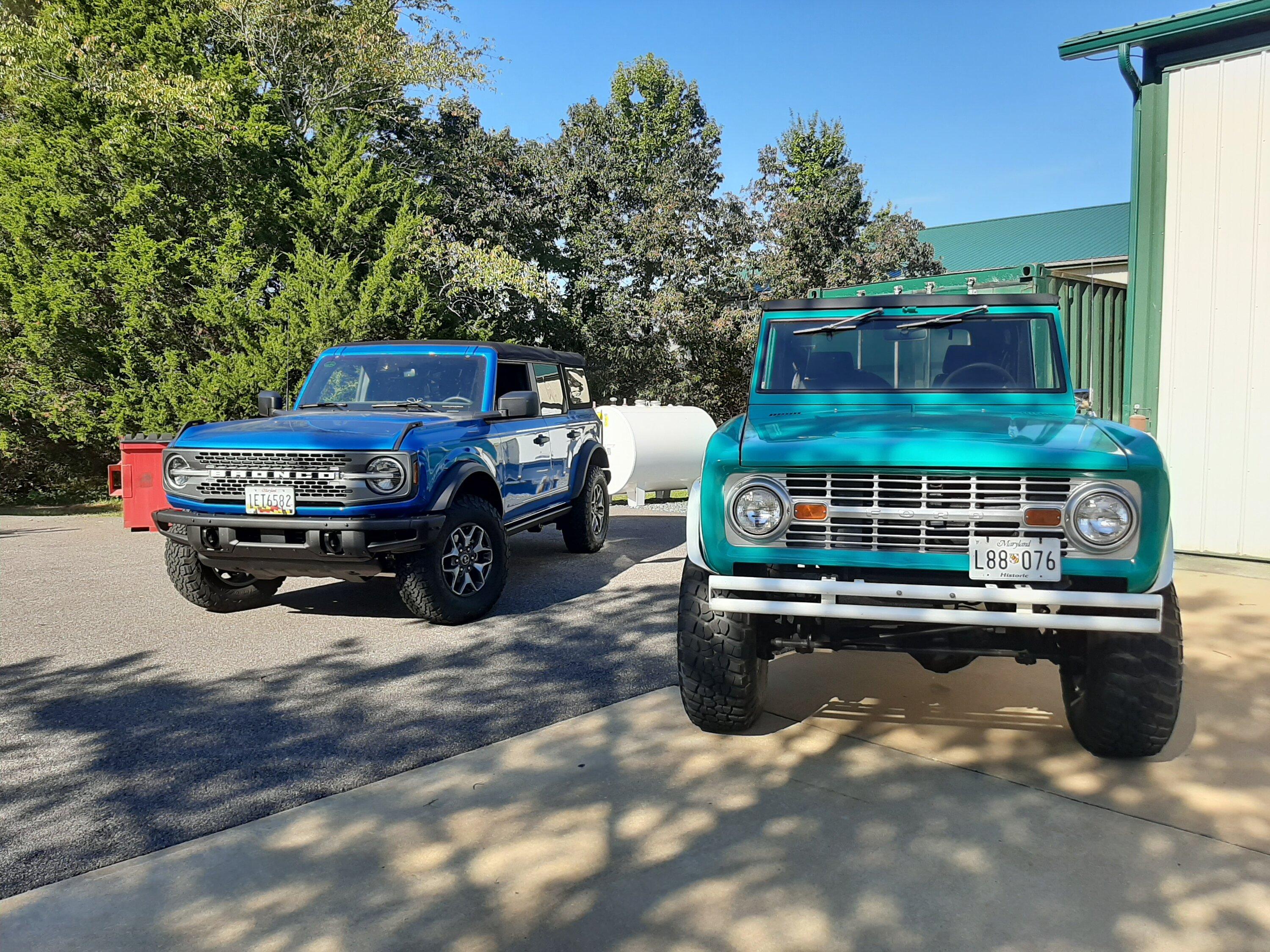 Ford Bronco Comparison to the 68 Bronco 20220927_101250